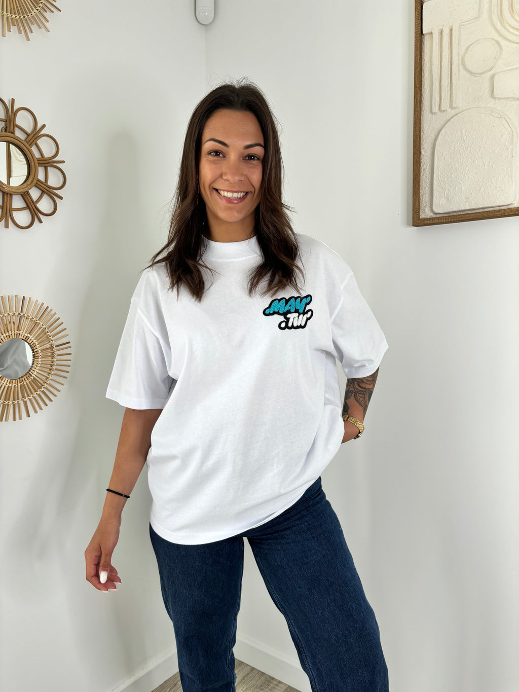 T-shirt MOUMOUTE unisexe - blanc