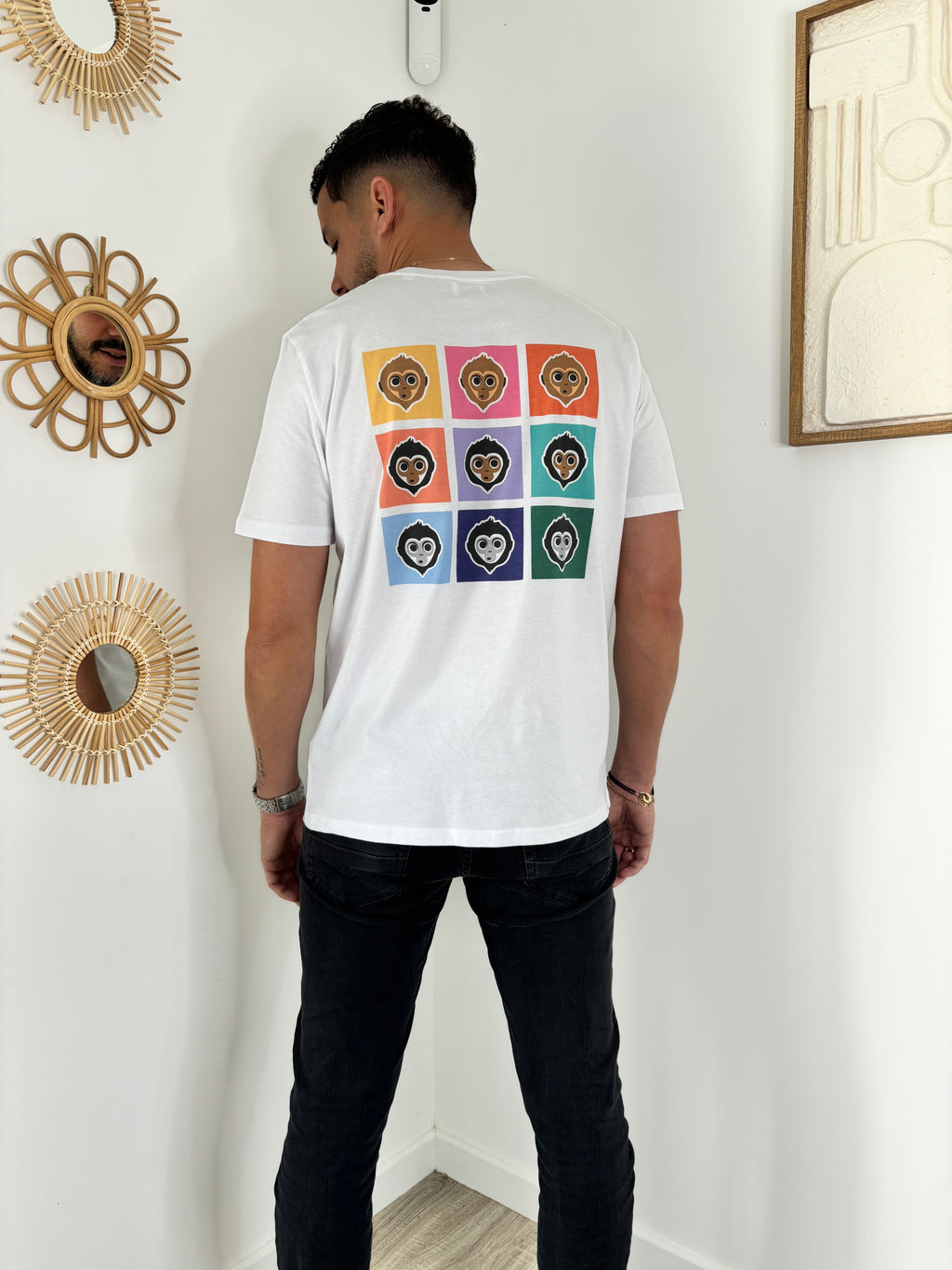 T-shirt COLORS unisexe -blanc