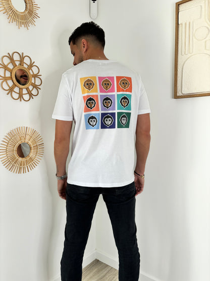 T-shirt COLORS unisexe -blanc