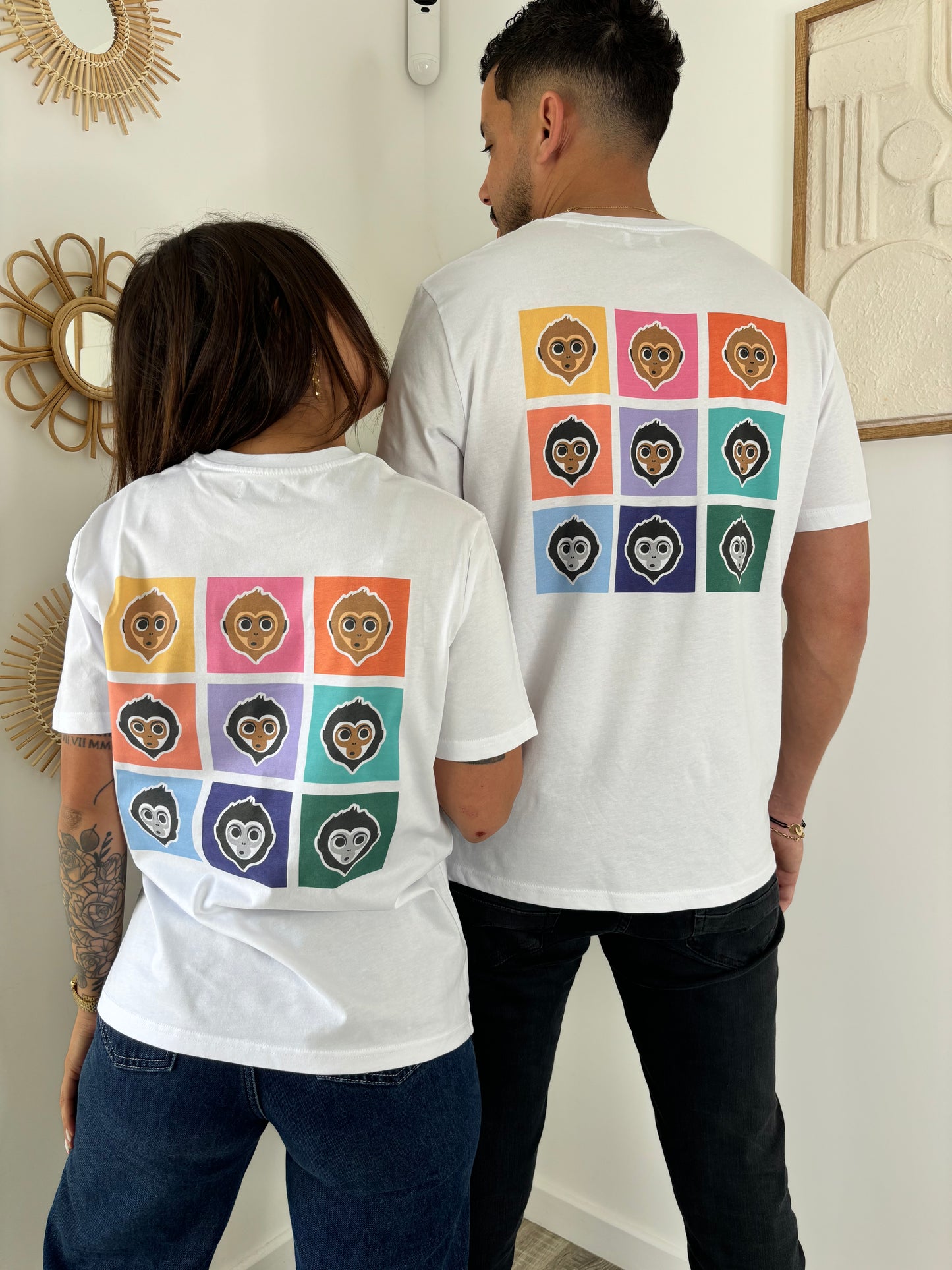 T-shirt COLORS unisexe -blanc