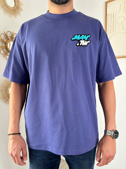 T-shirt MOUMOUTE unisexe - bleu