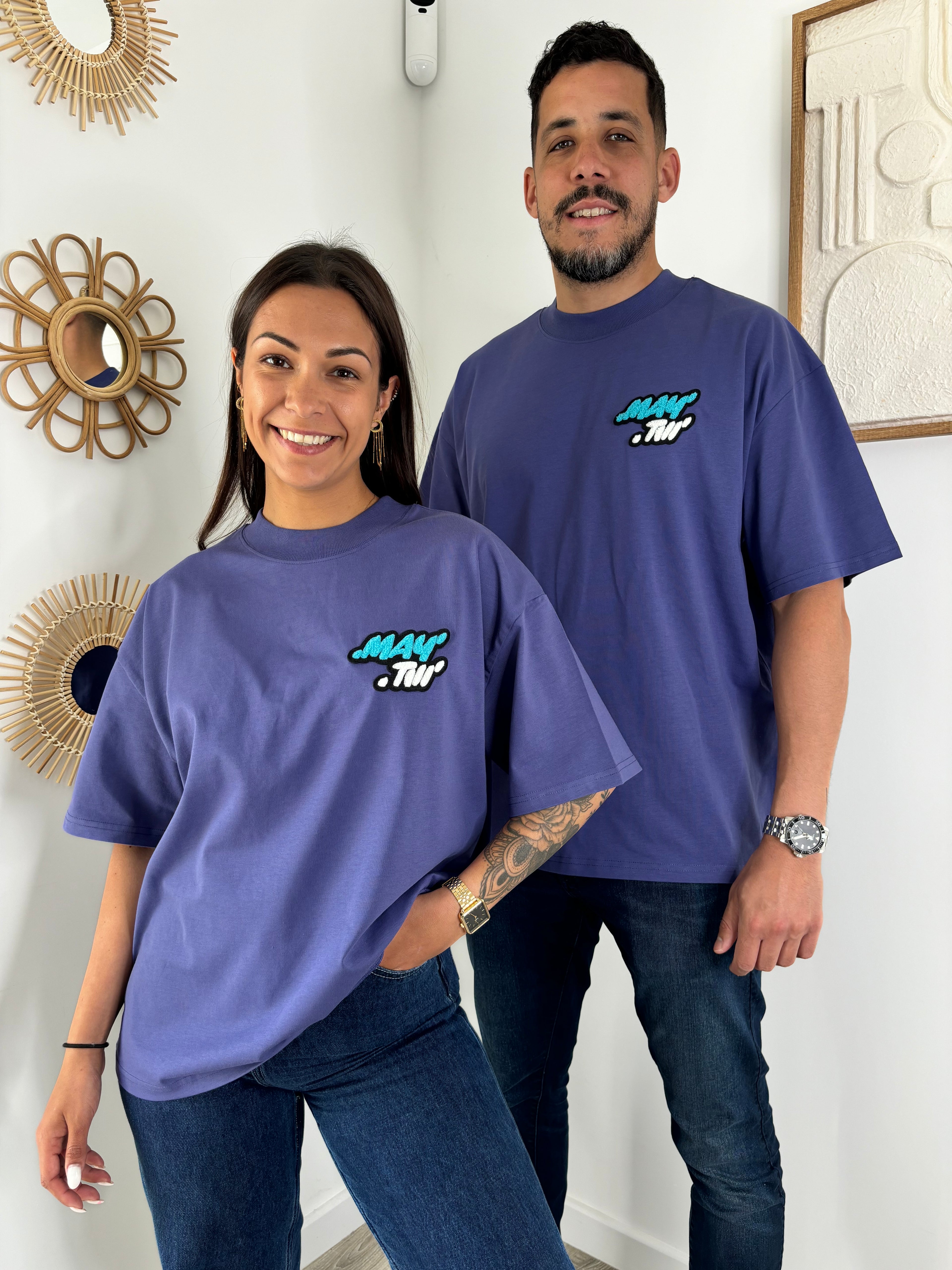 T-shirt MOUMOUTE unisexe - bleu