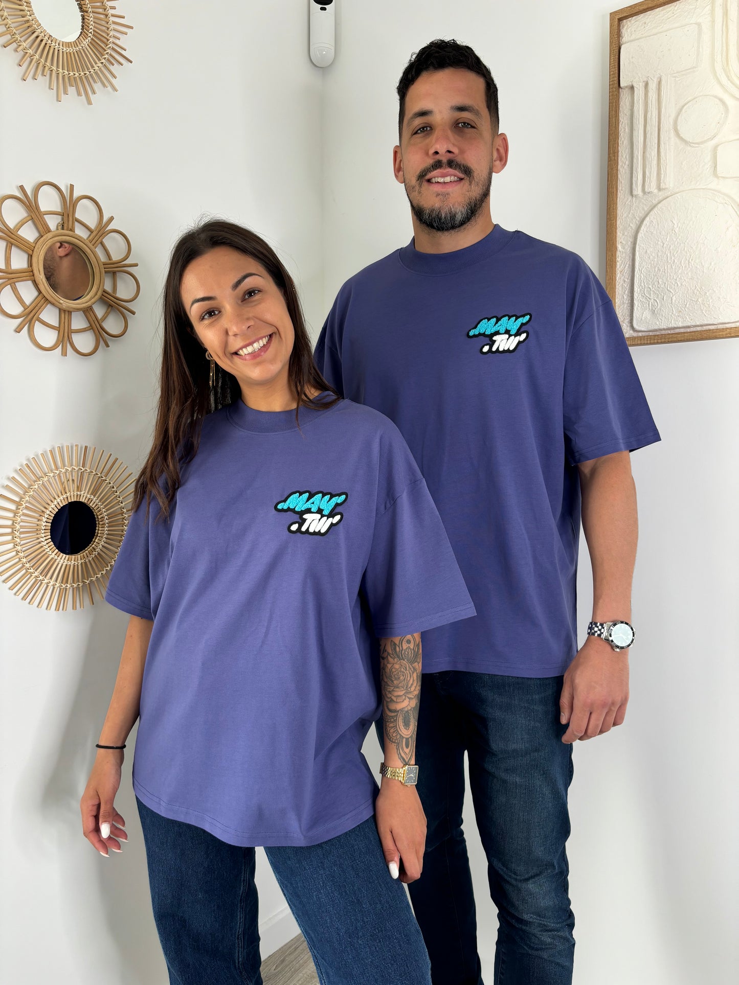 T-shirt MOUMOUTE unisexe - bleu