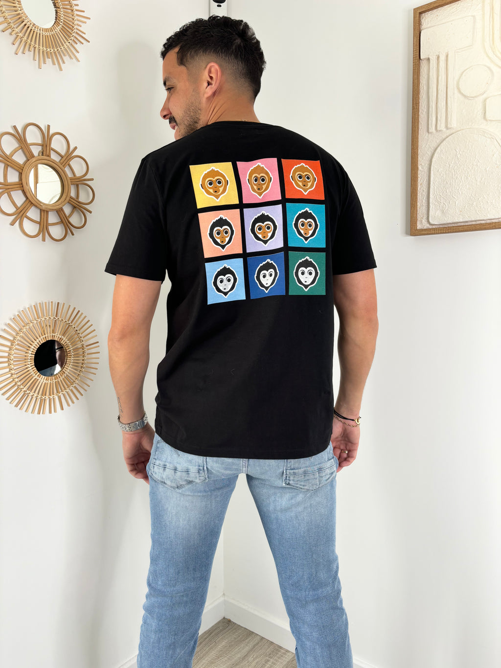T-shirt COLORS unisexe - noir