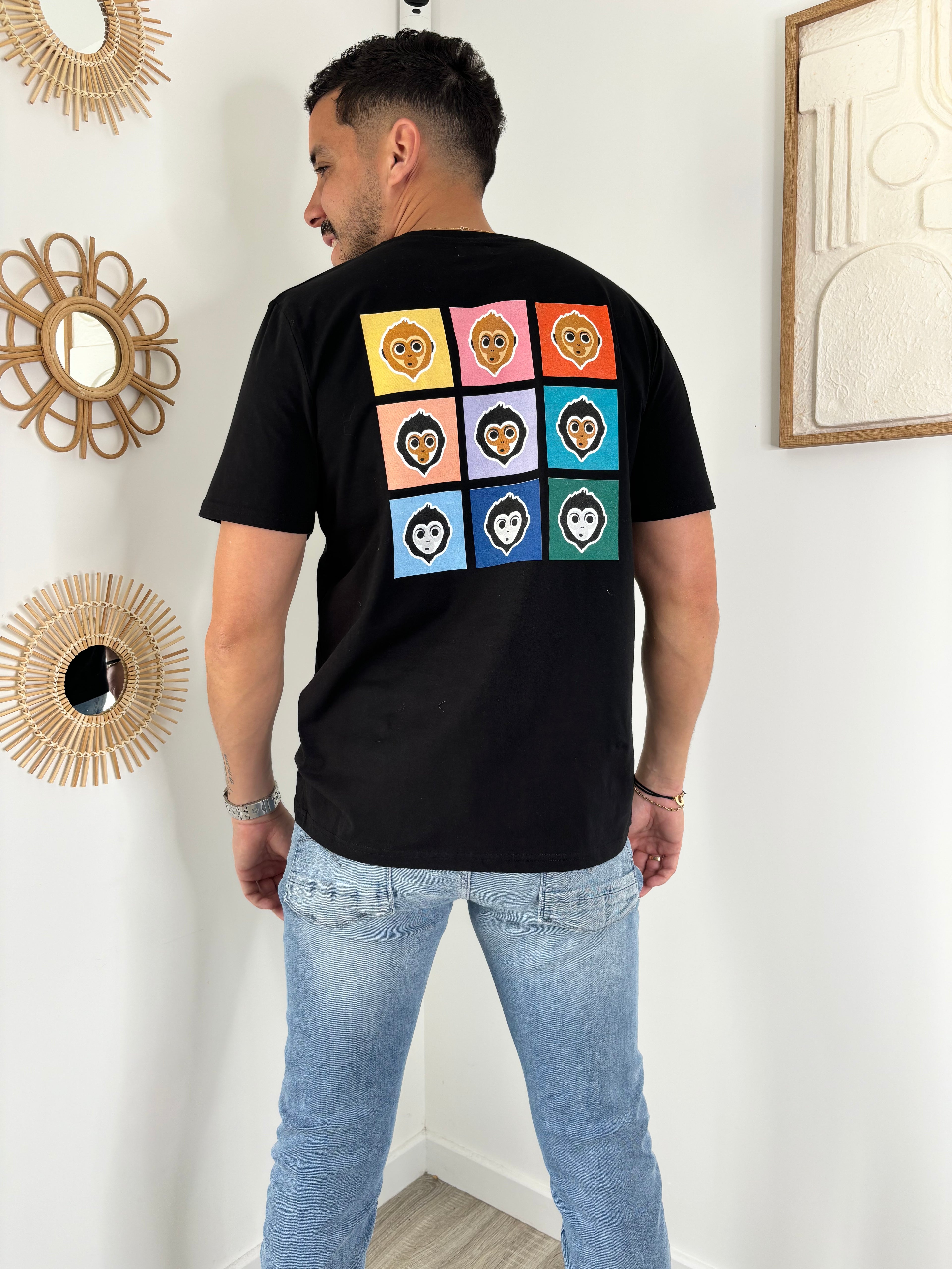 T-shirt COLORS unisexe - noir