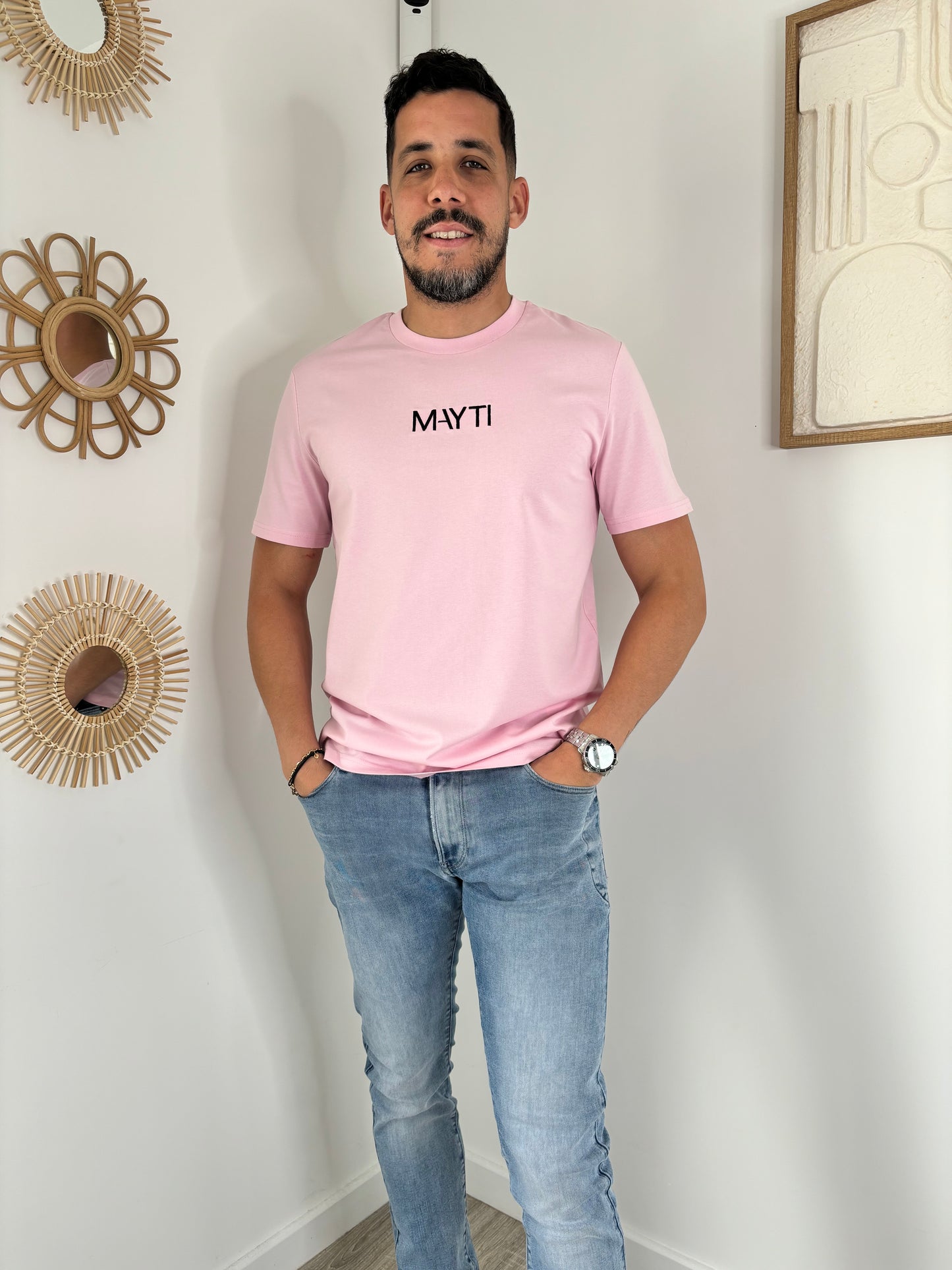 T-shirt COLORS unisexe - rose