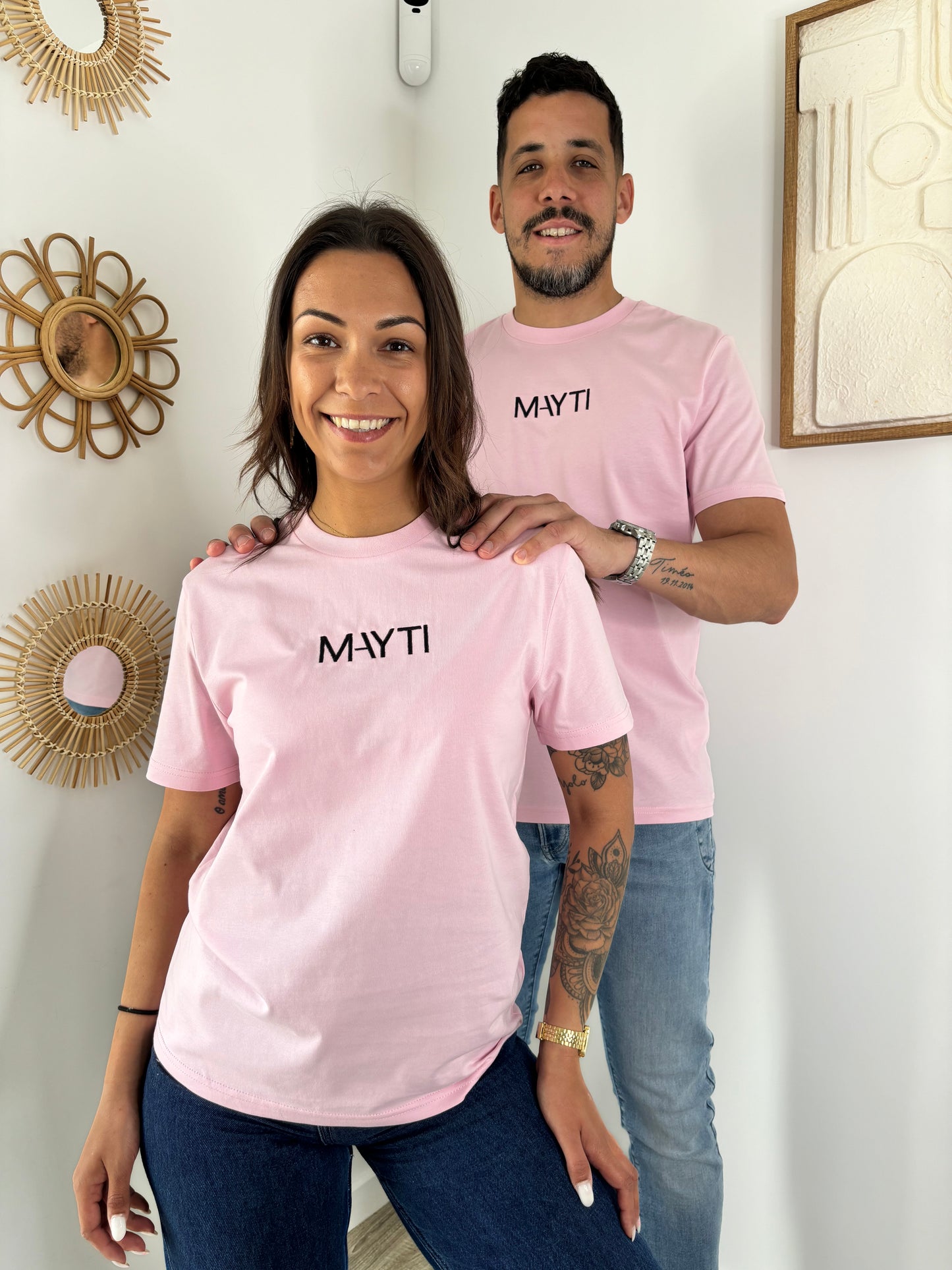 T-shirt COLORS unisexe - rose