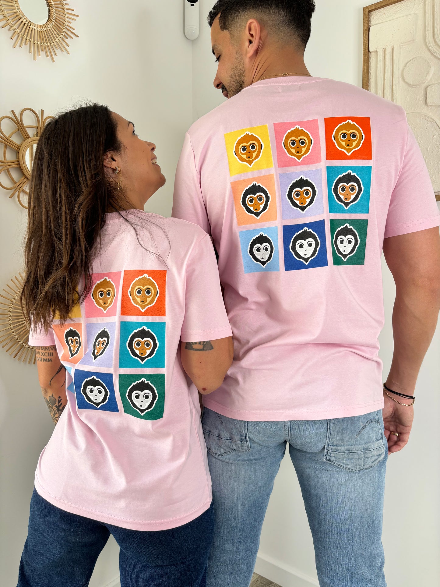 T-shirt COLORS unisexe - rose