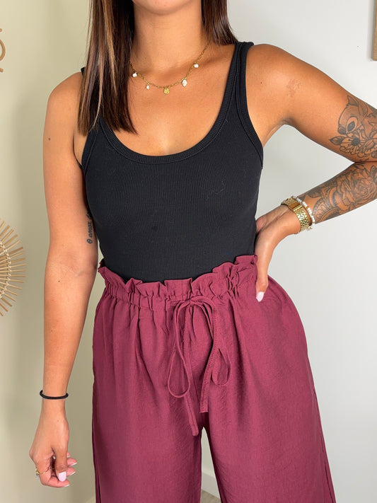 Pantalon Lucie - bordeaux