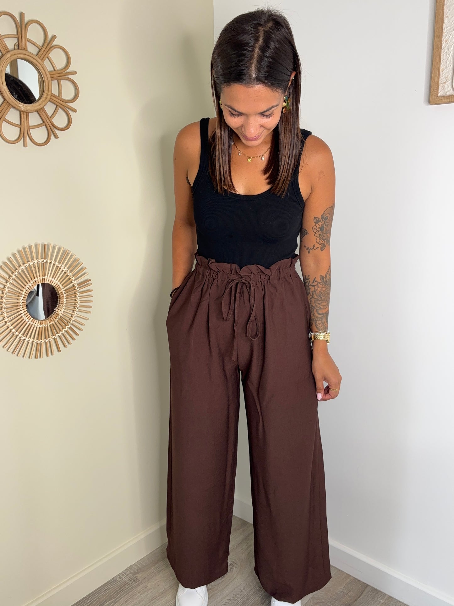 Pantalon Lucie - café