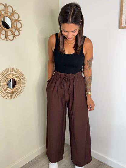 Pantalon Lucie - café