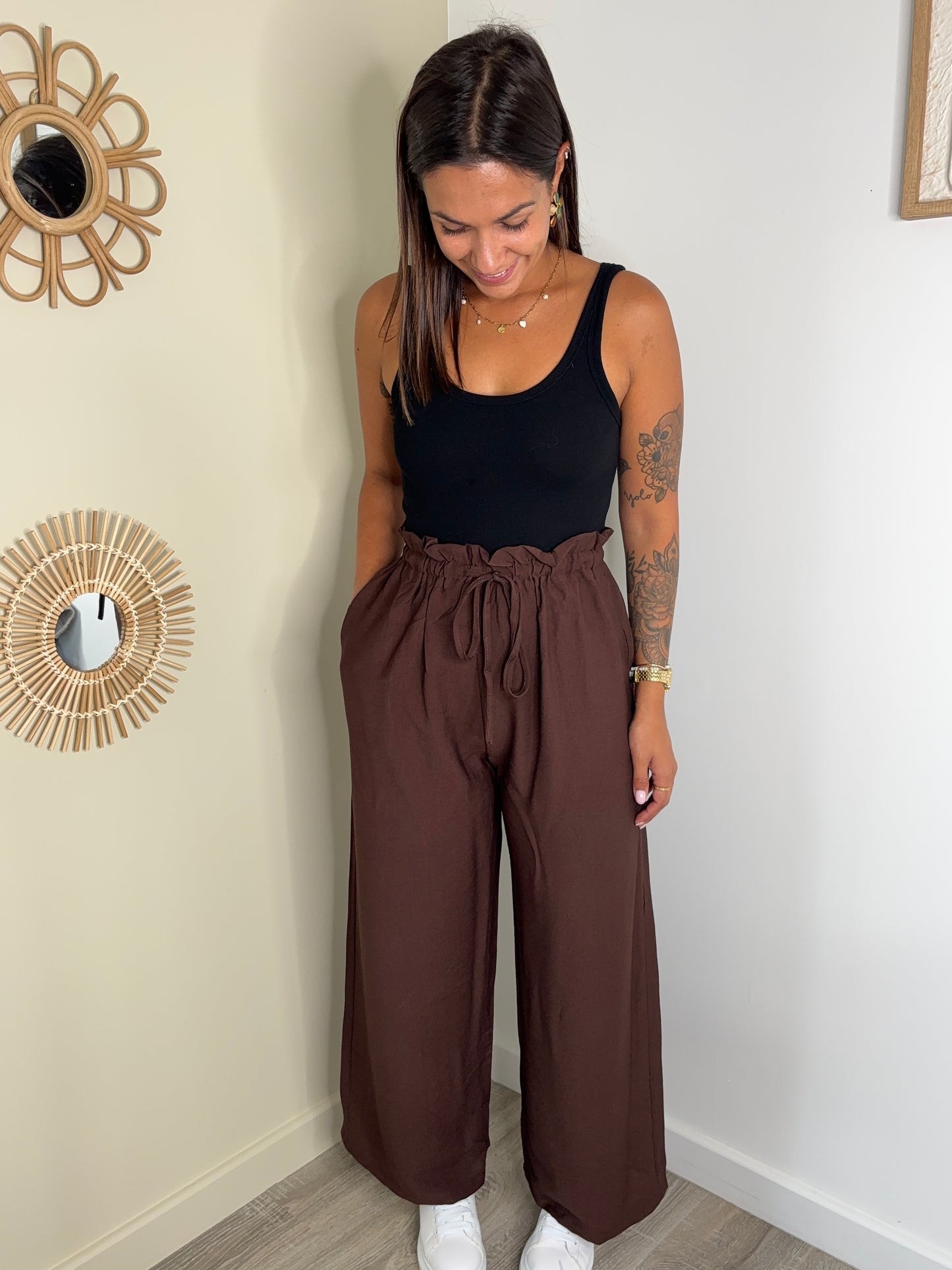 Pantalon Lucie - café