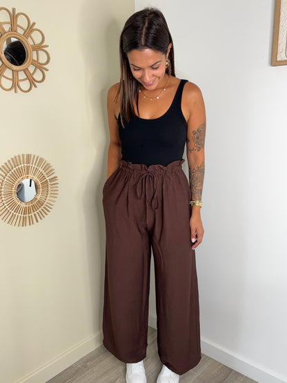 Pantalon Lucie - café