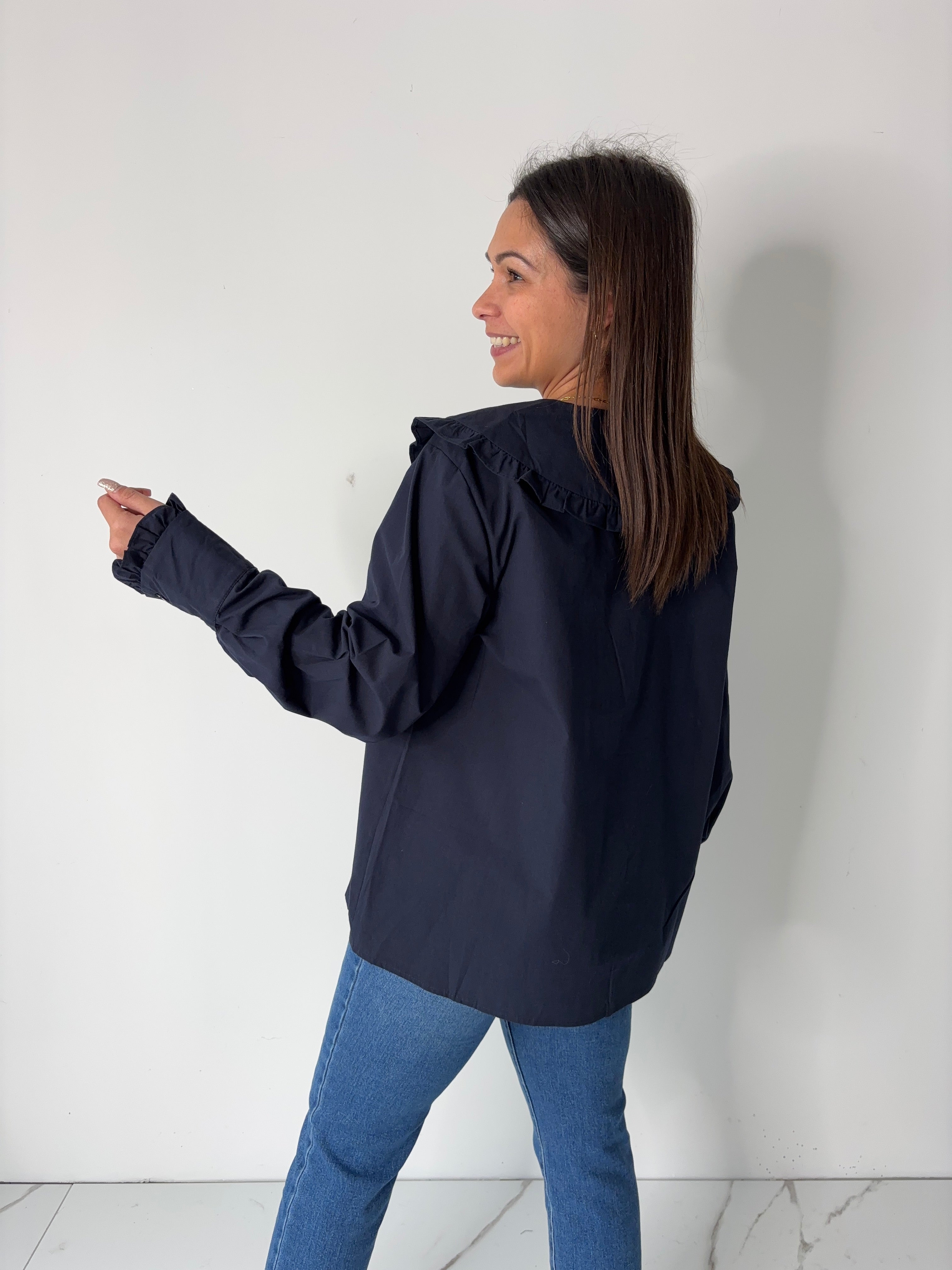 Chemisier Apoline - bleu marine (du 40 au 52)