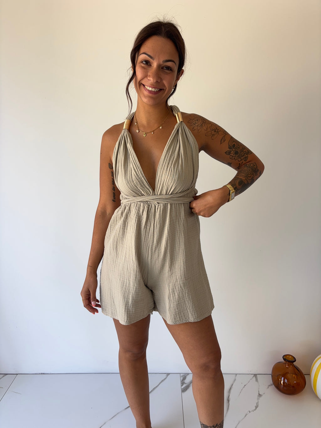 Combishort Vanessa - beige