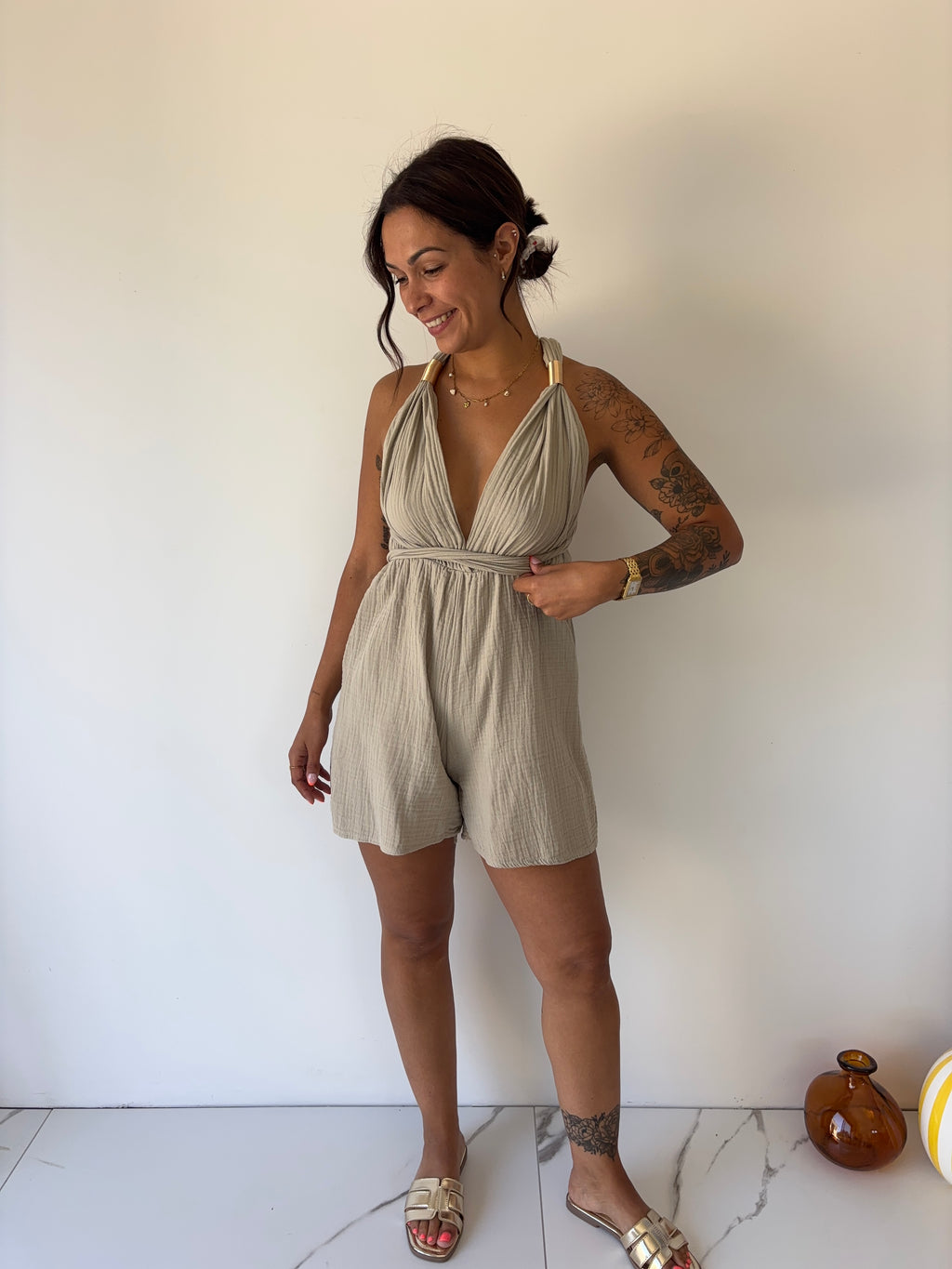 Combishort Vanessa - beige