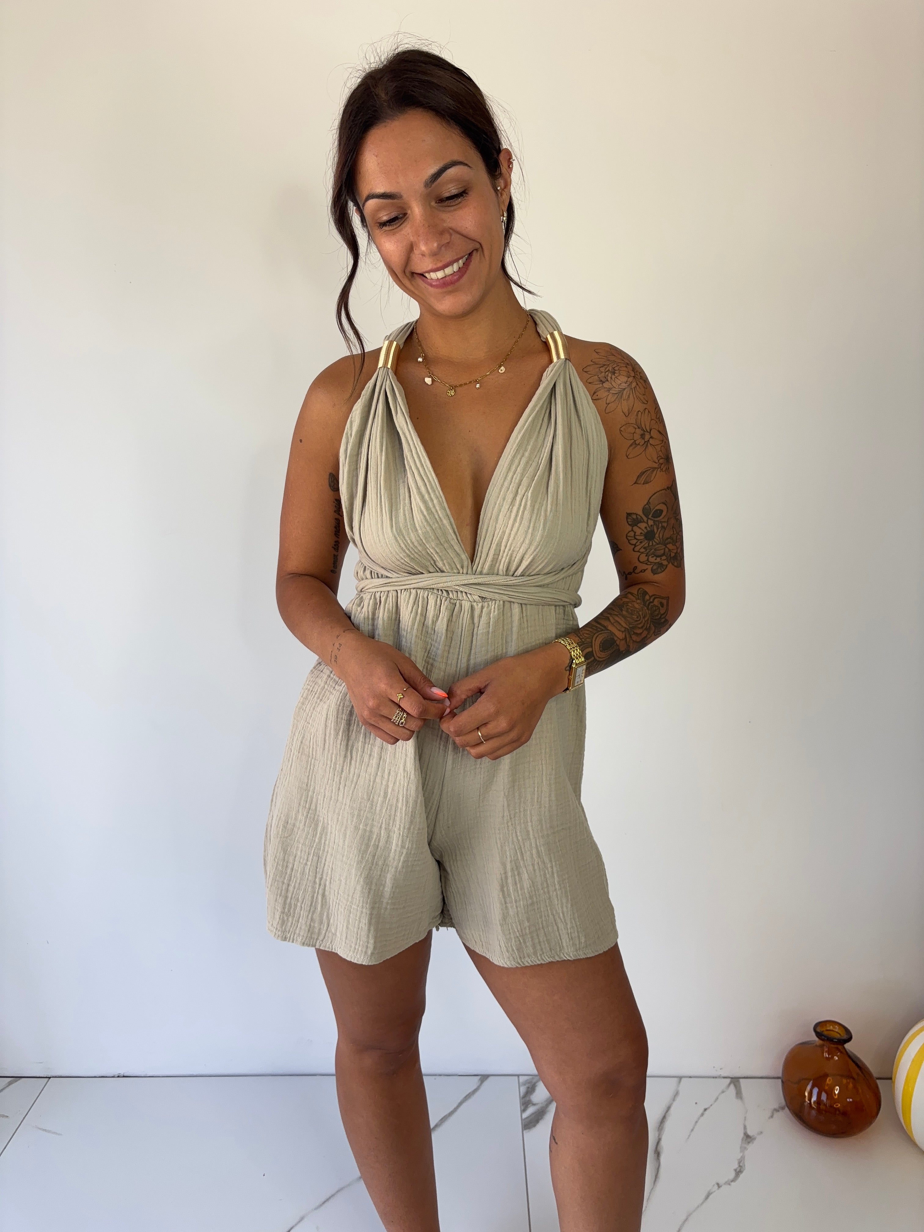 Combishort Vanessa - beige