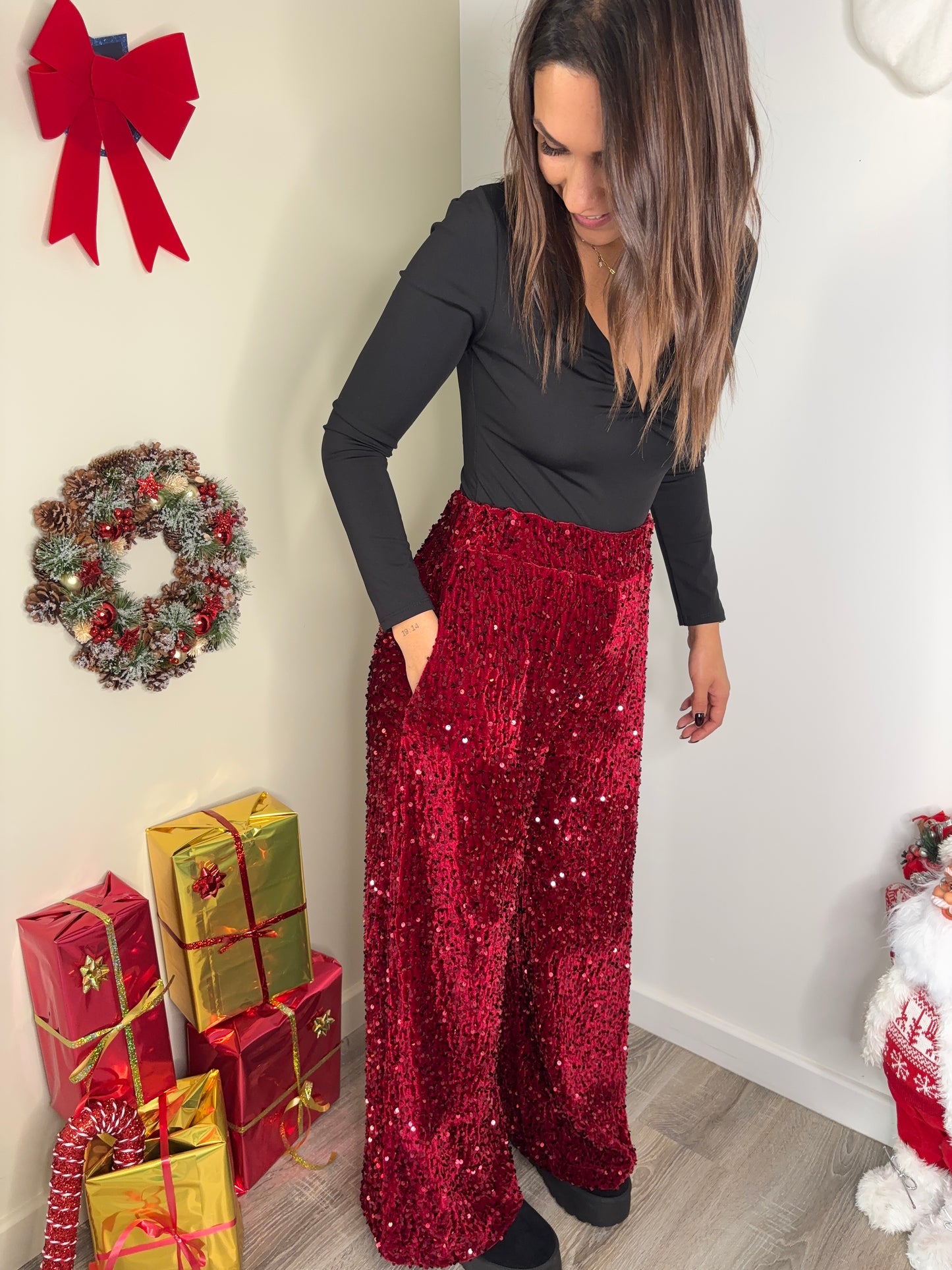 Pantalon Lise - rouge