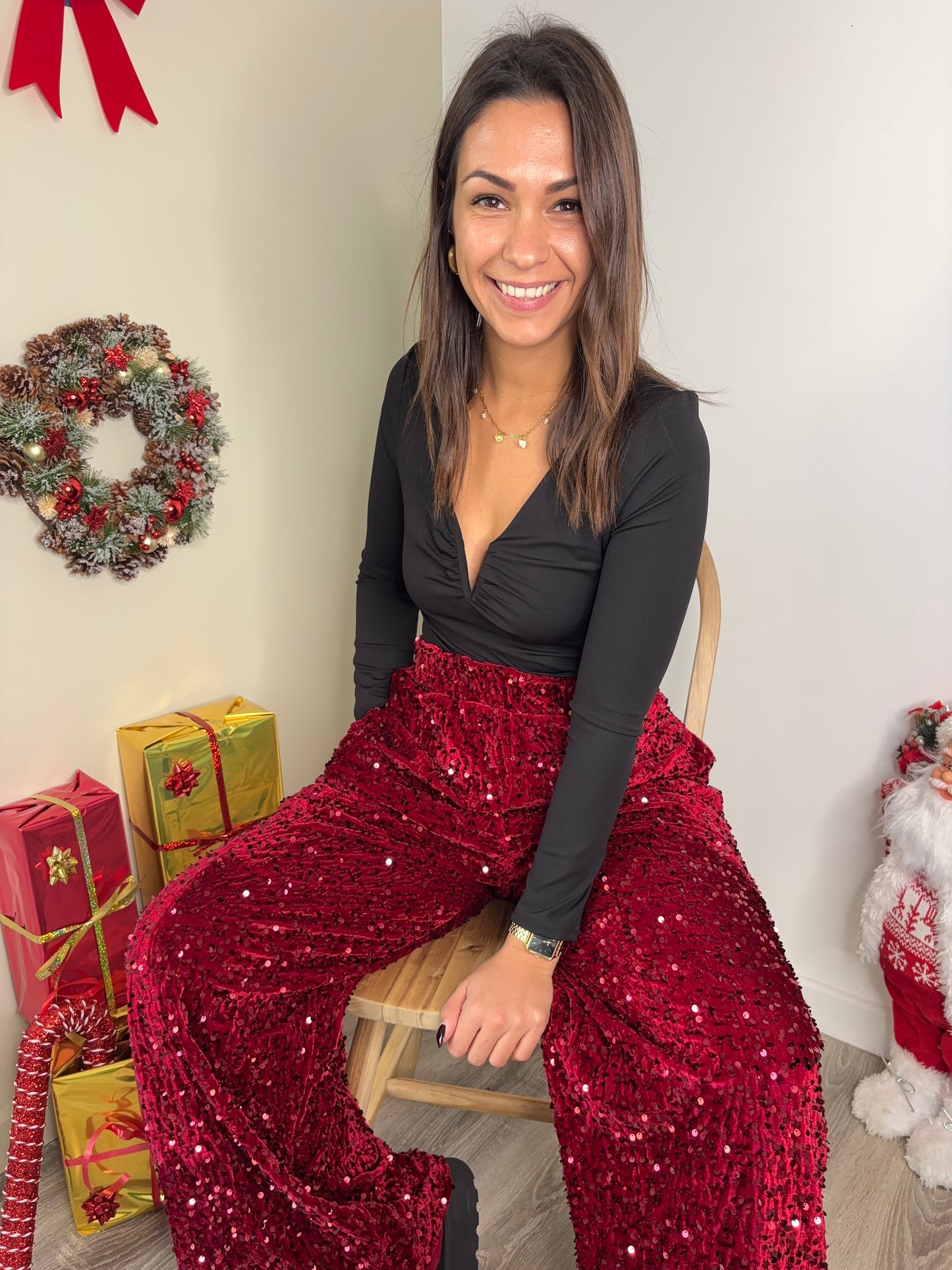 Pantalon Lise - rouge