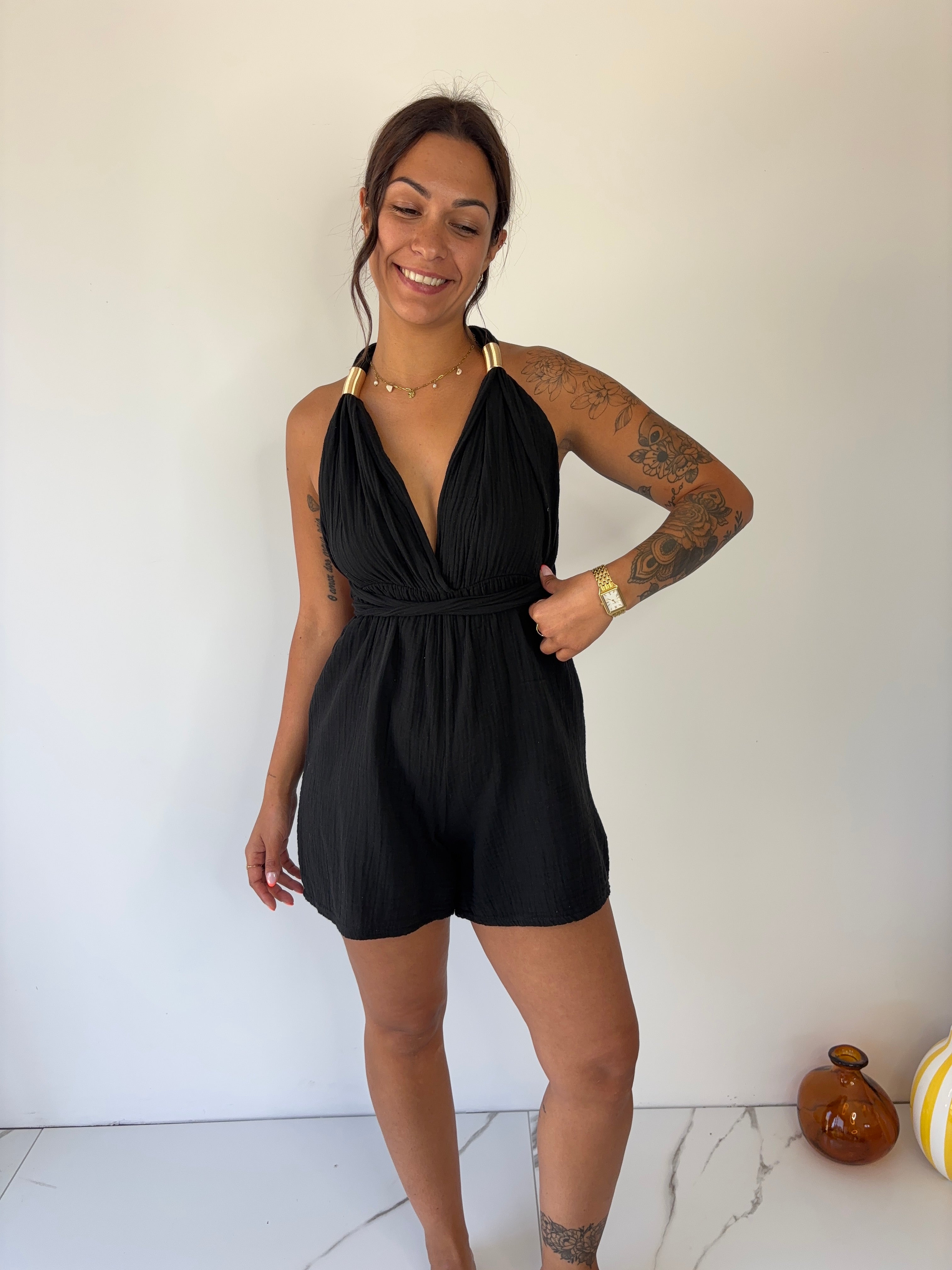 Combishort Vanessa - noir