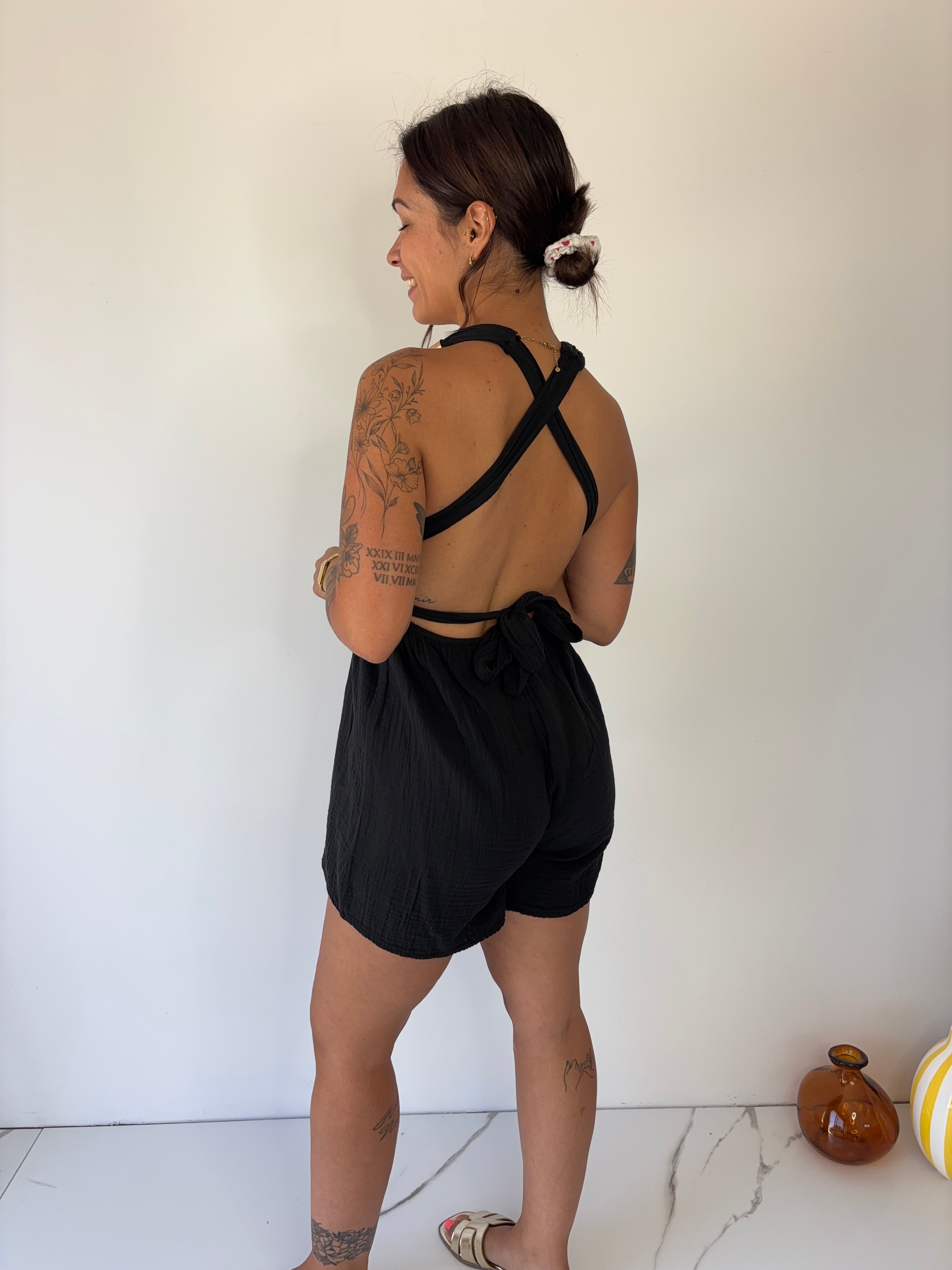 Combishort Vanessa - noir