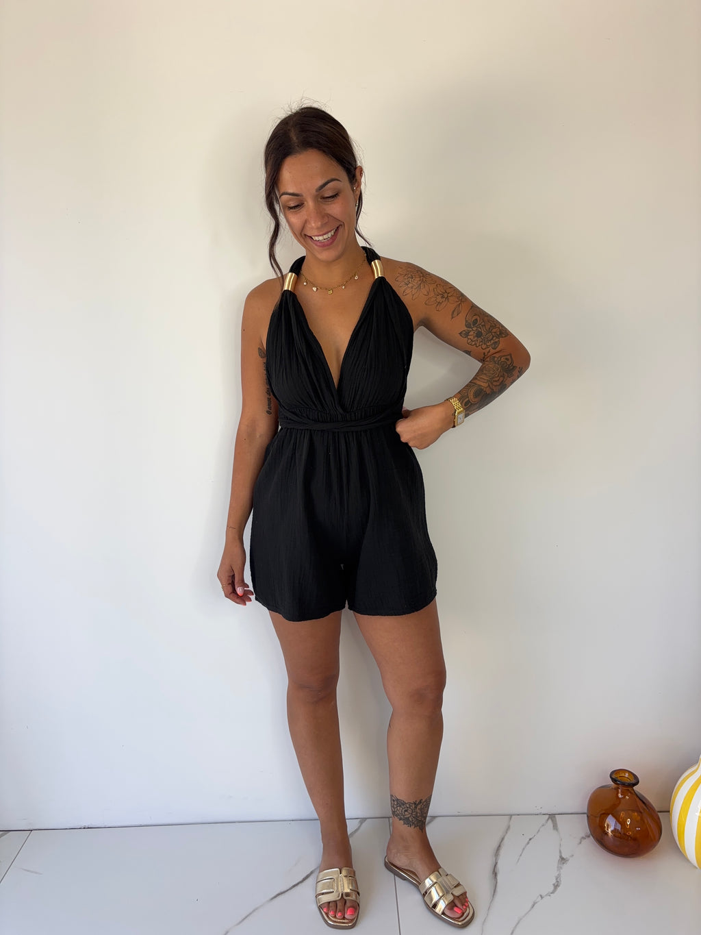 Combishort Vanessa - noir