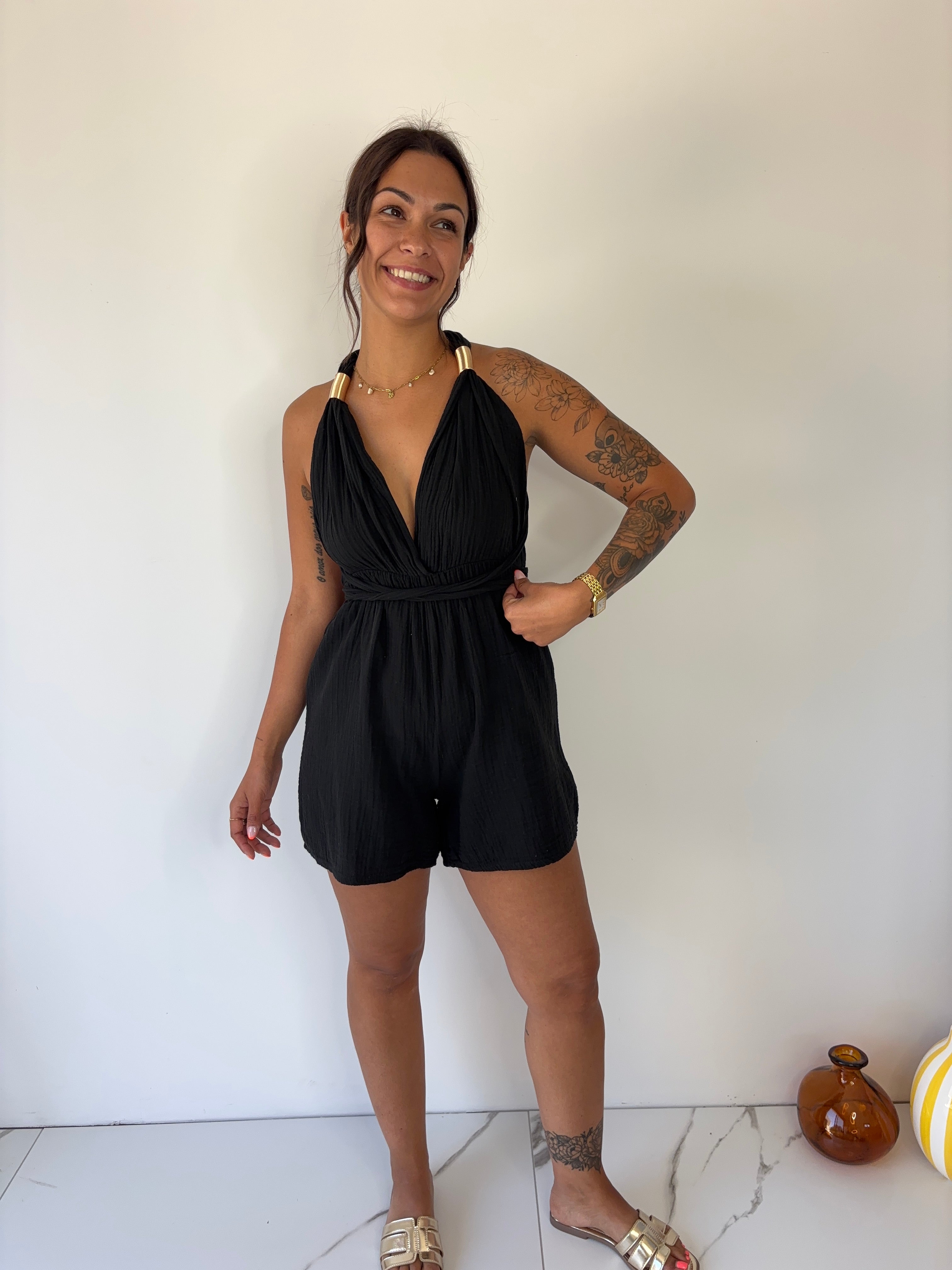 Combishort Vanessa - noir