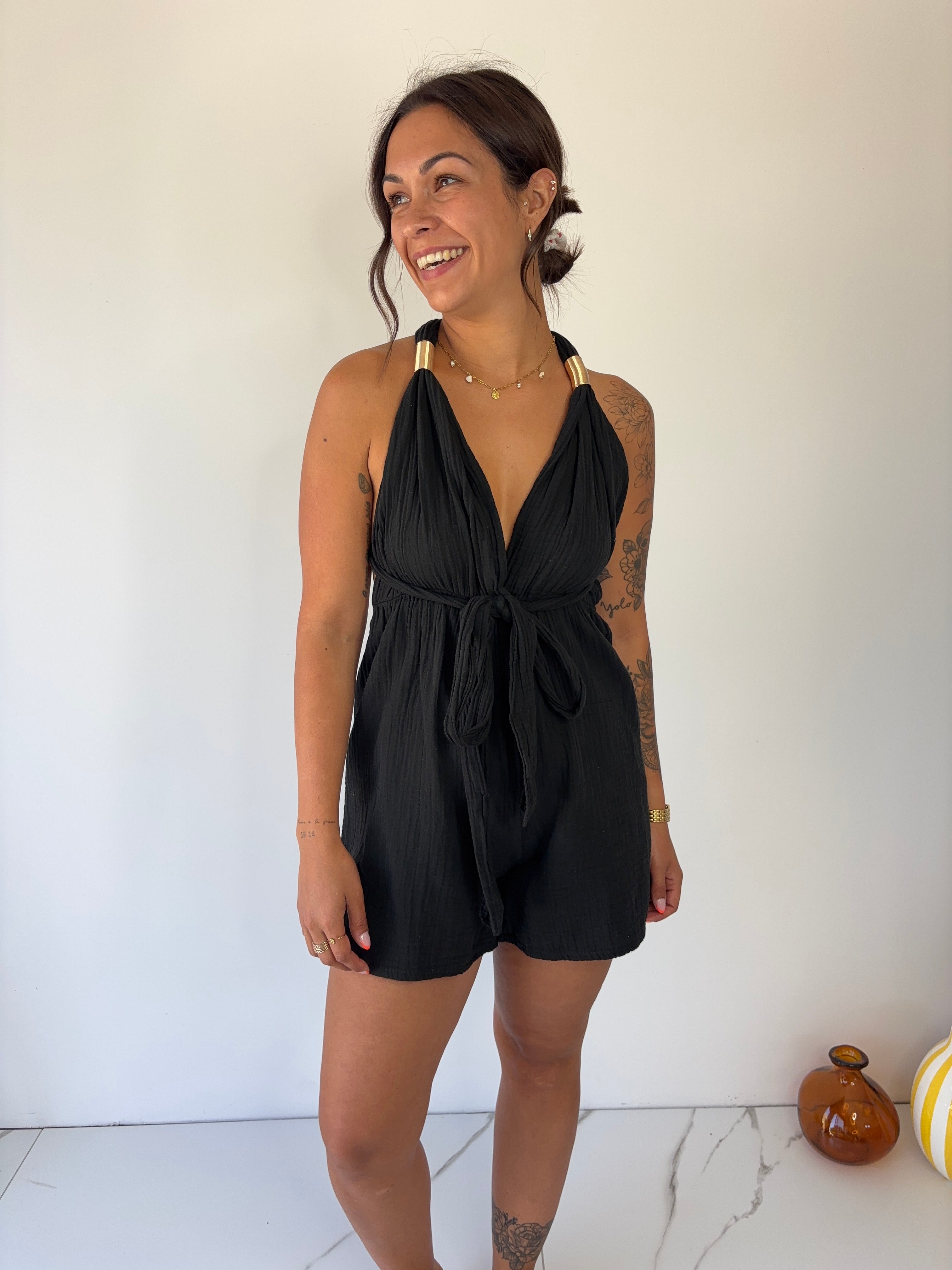 Combishort Vanessa - noir