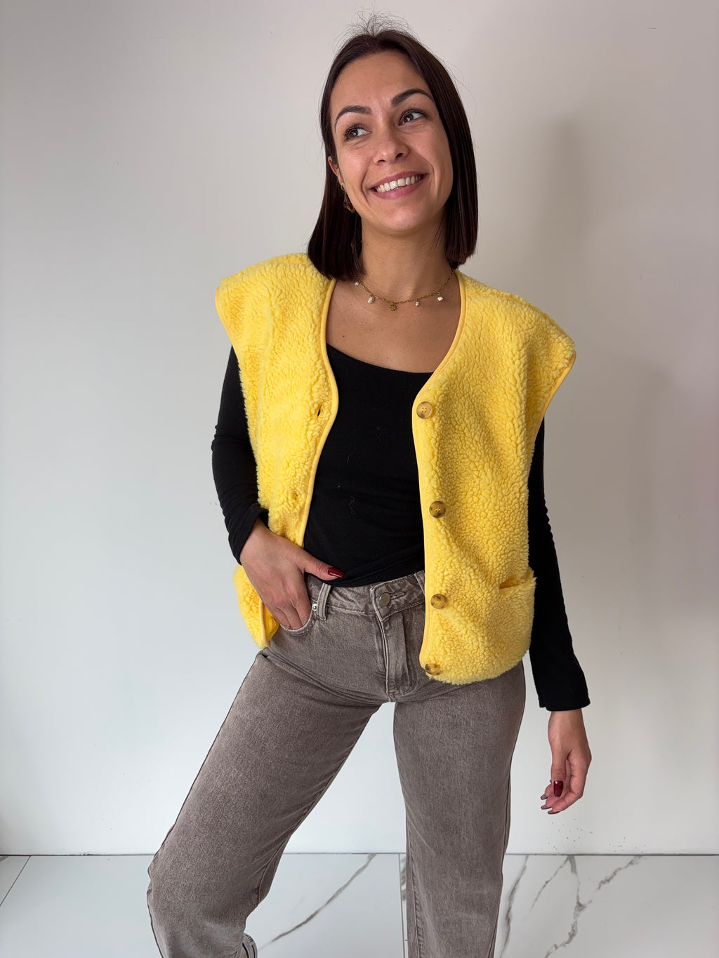 Gilet Veronika - jaune