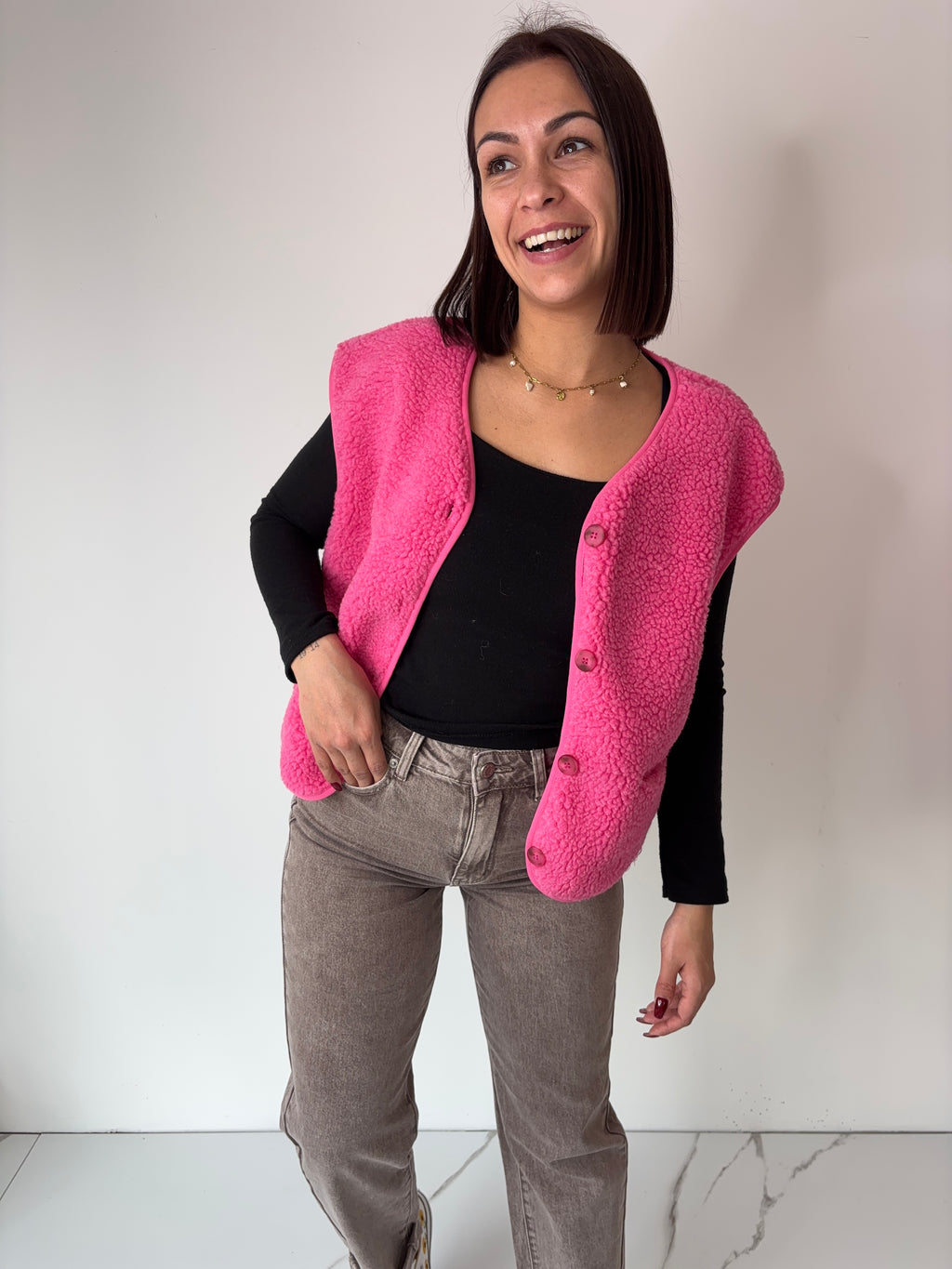 Gilet Veronika - fuchsia