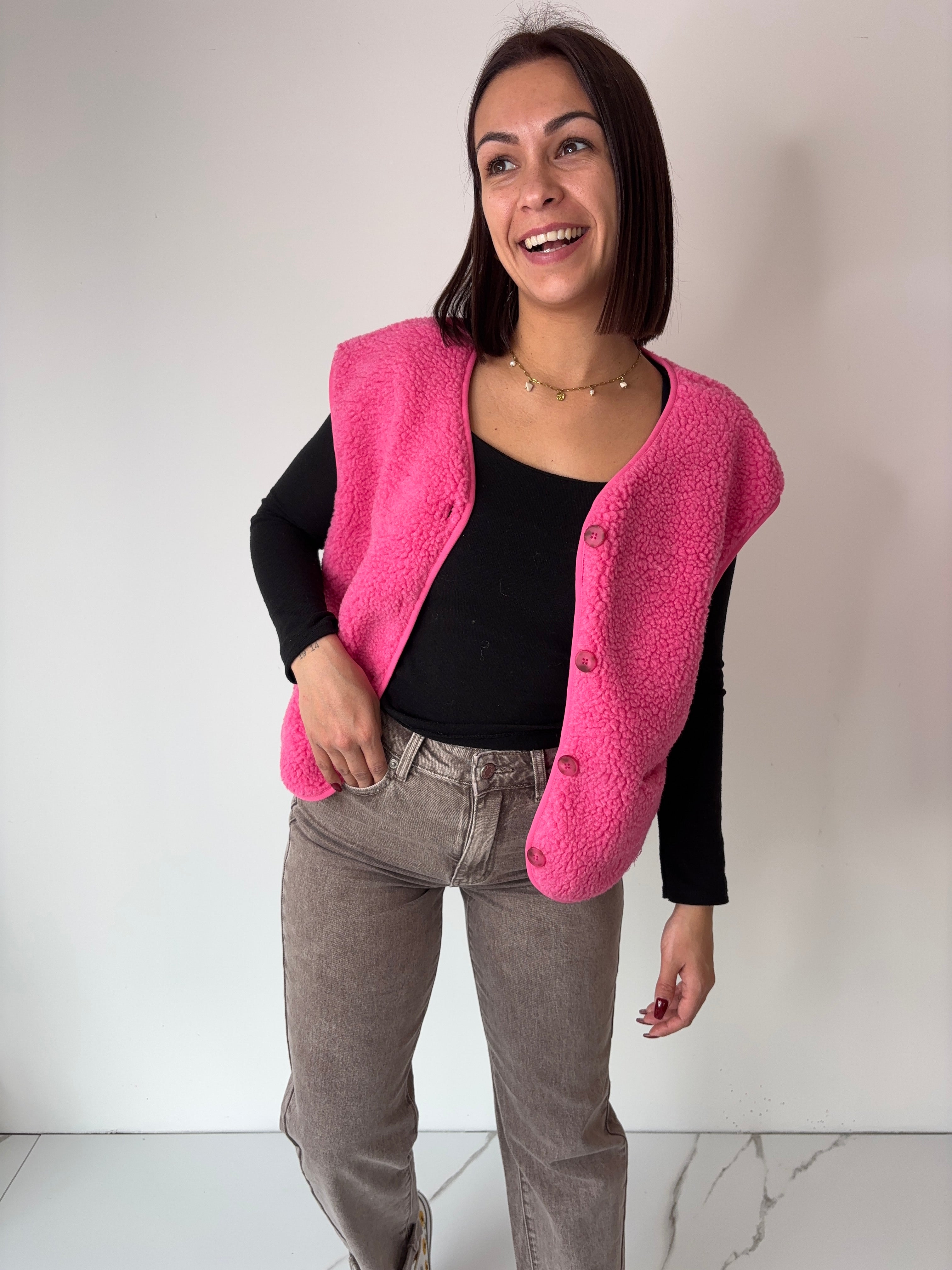 Gilet Veronika - fuchsia