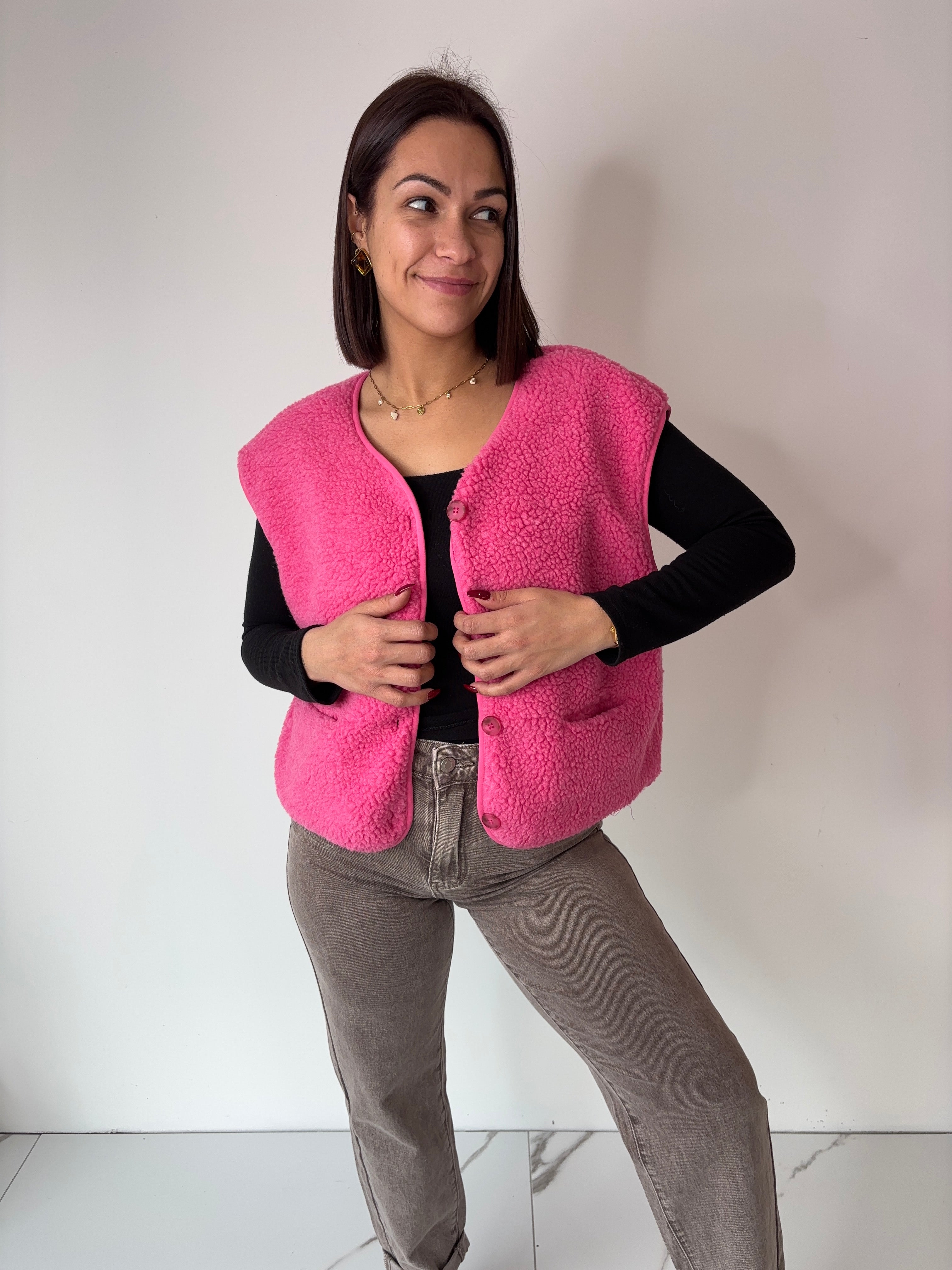 Gilet Veronika - fuchsia