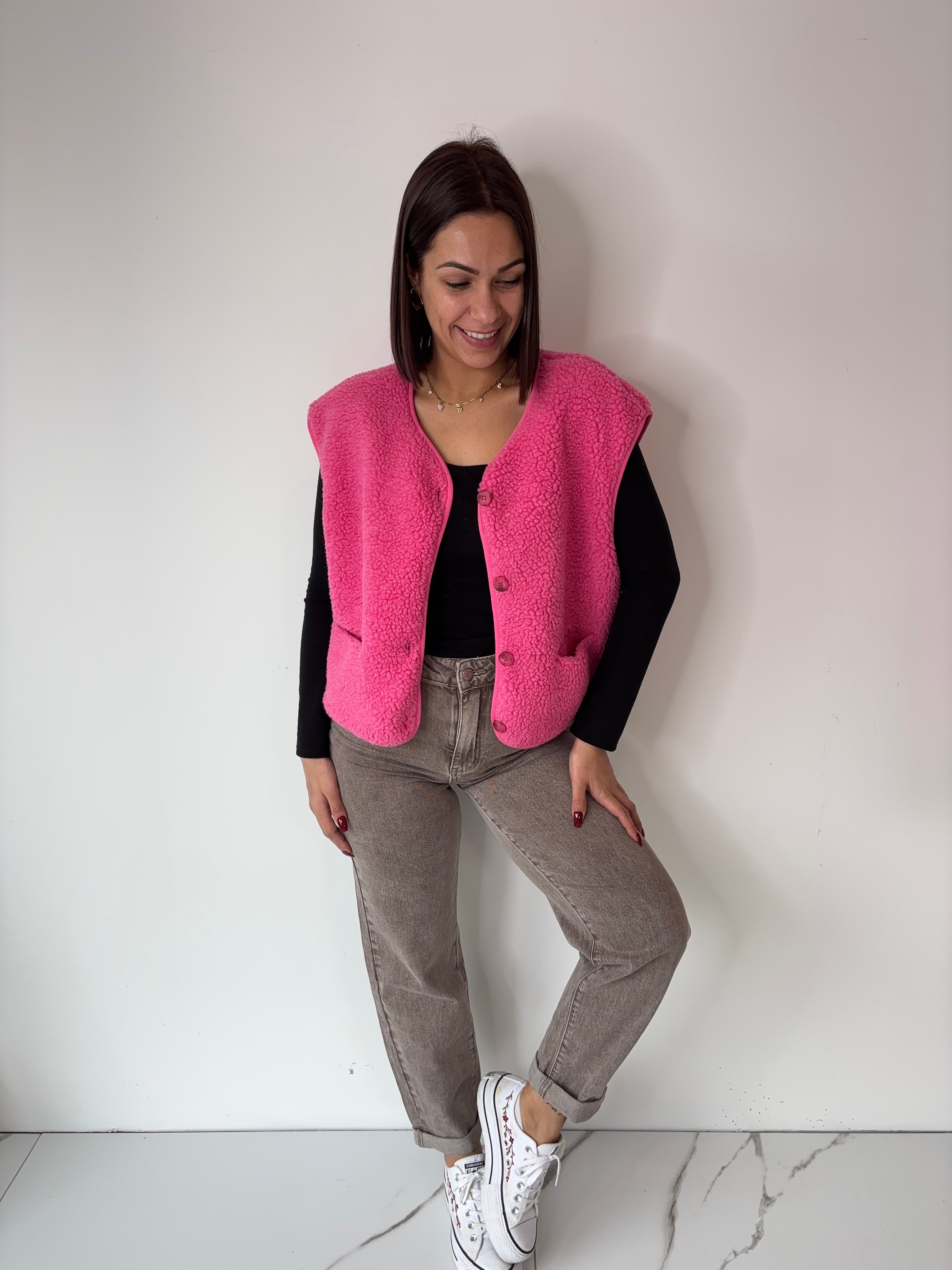 Gilet Veronika - fuchsia