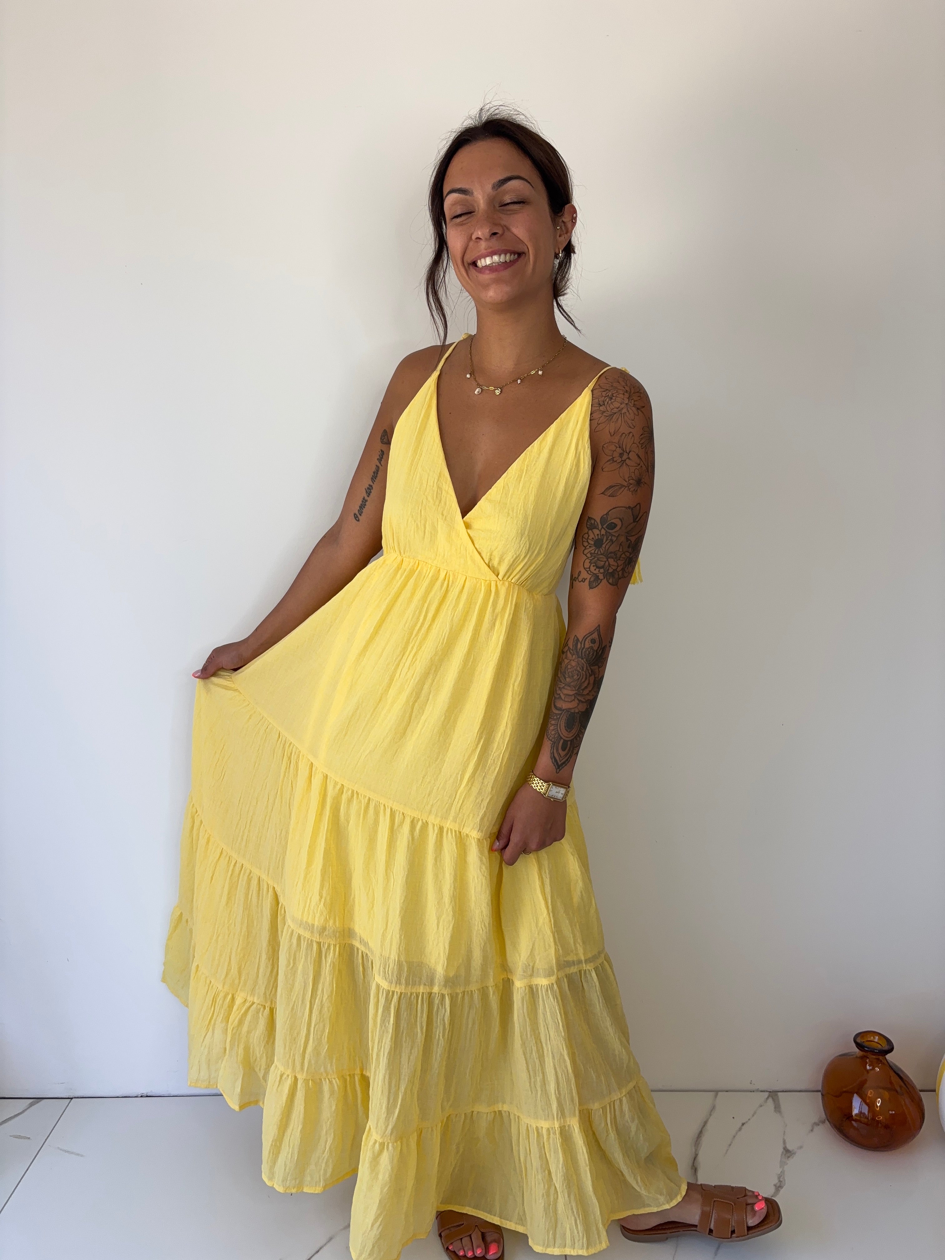 Robe Colette - jaune