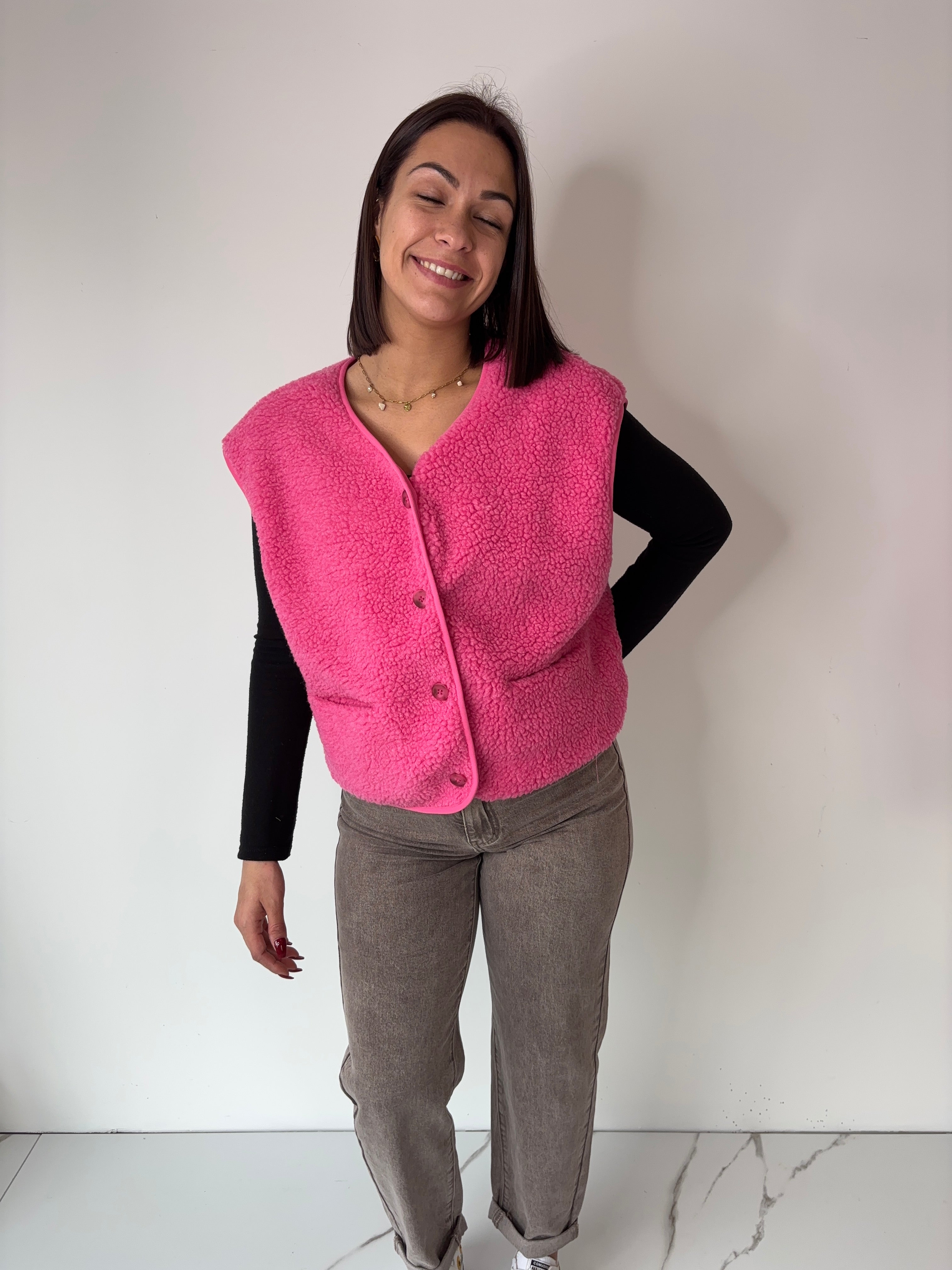 Gilet Veronika - fuchsia