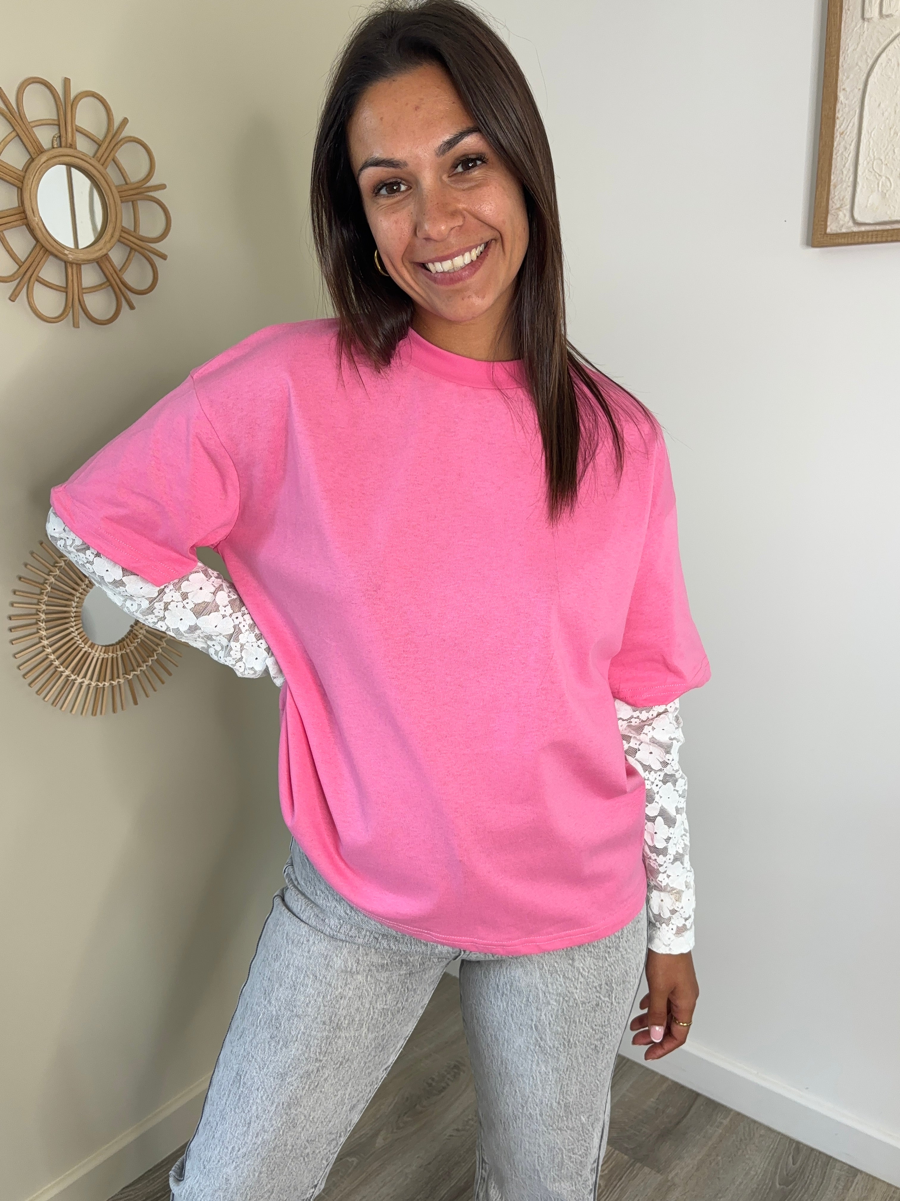 T-shirt Denise - rose