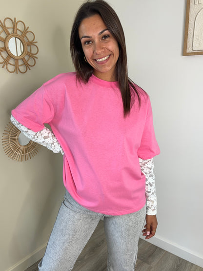 T-shirt Denise - rose