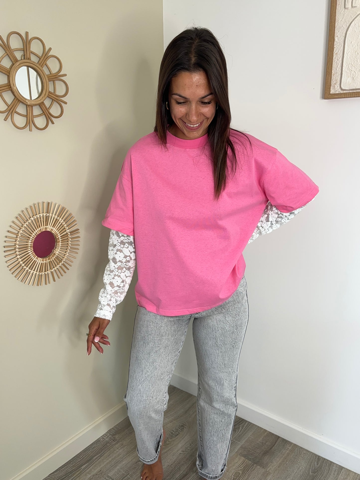 T-shirt Denise - rose