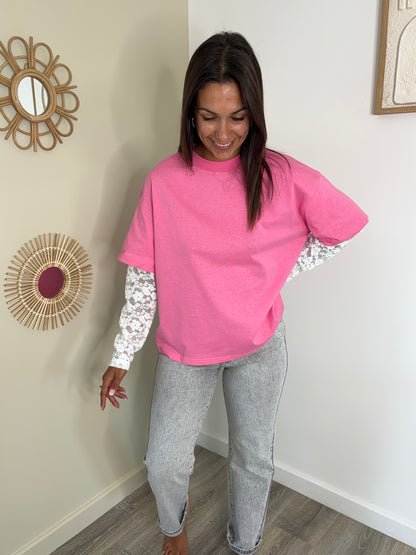 T-shirt Denise - rose