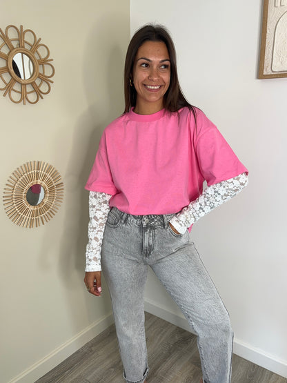 T-shirt Denise - rose
