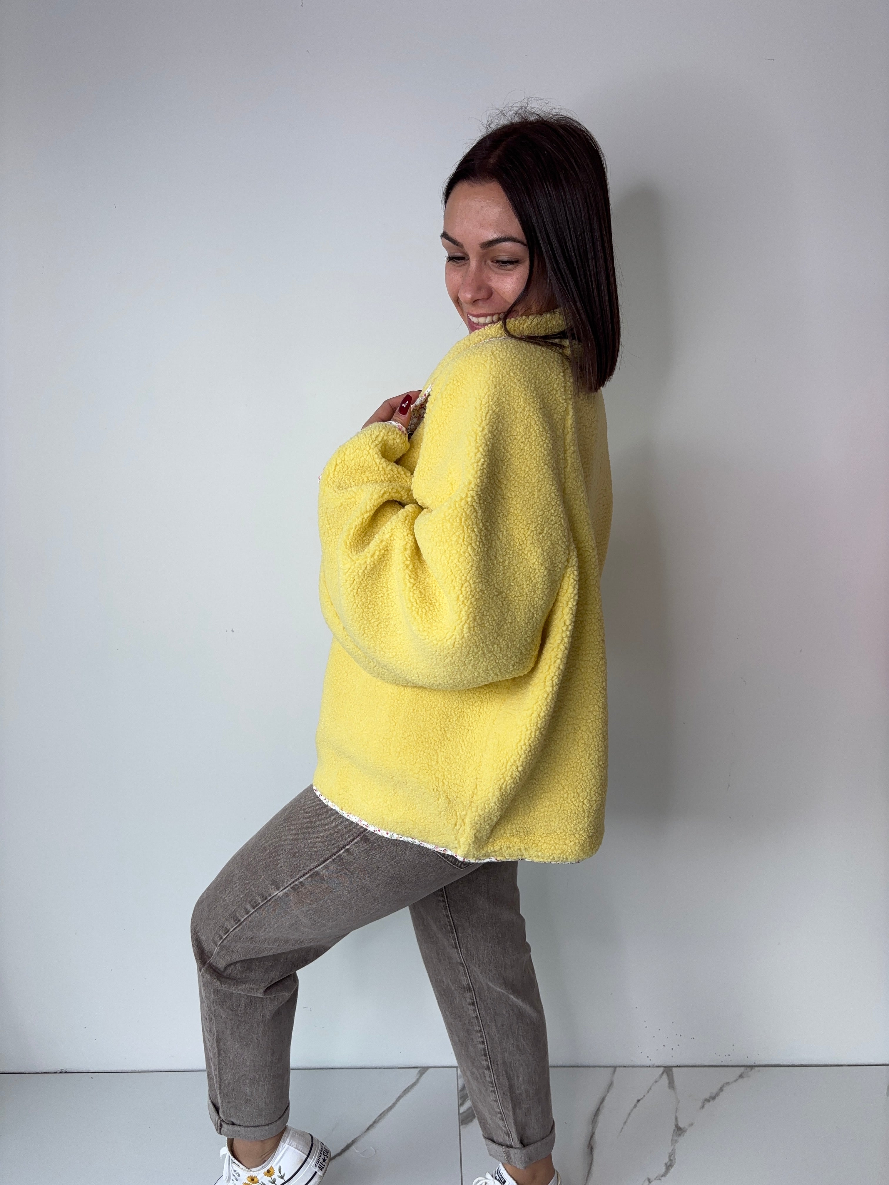 Manteau reversible Bella - jaune
