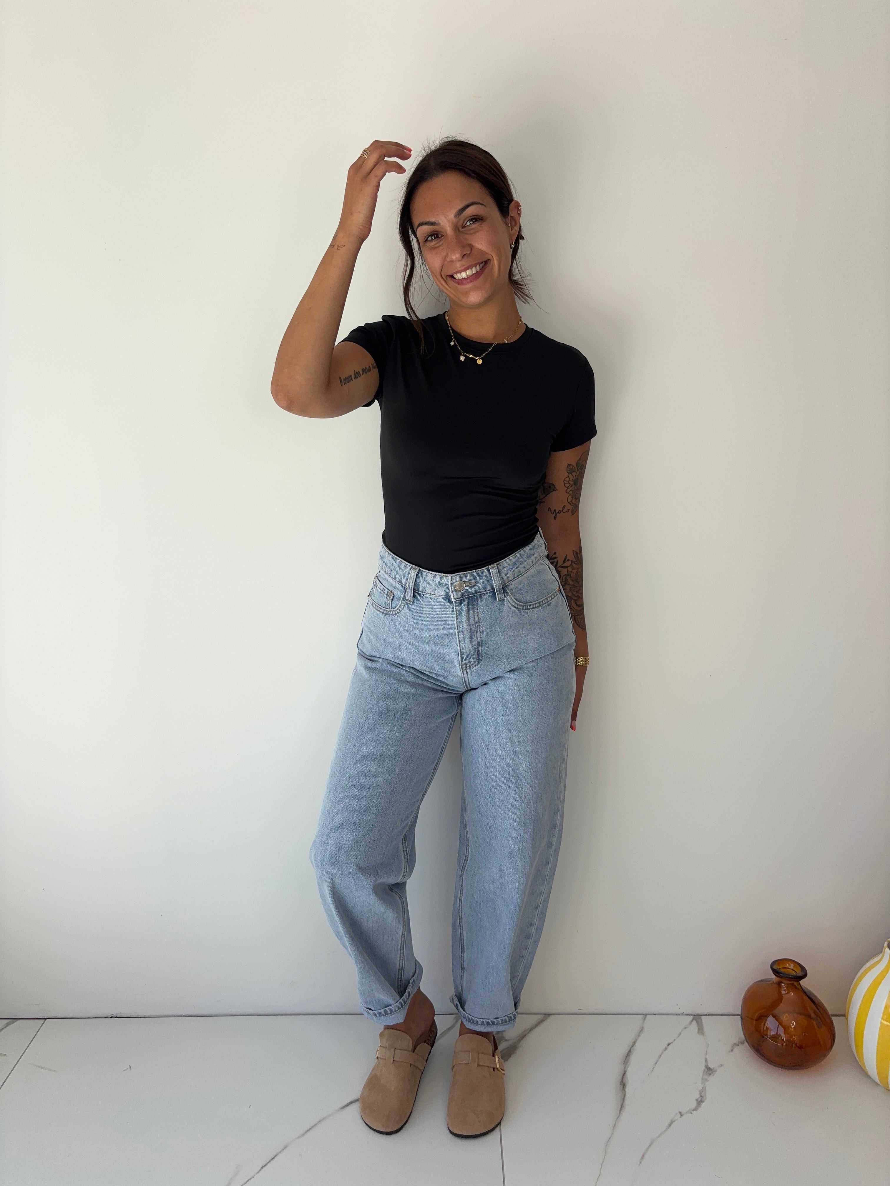 Jeans Bony - bleu