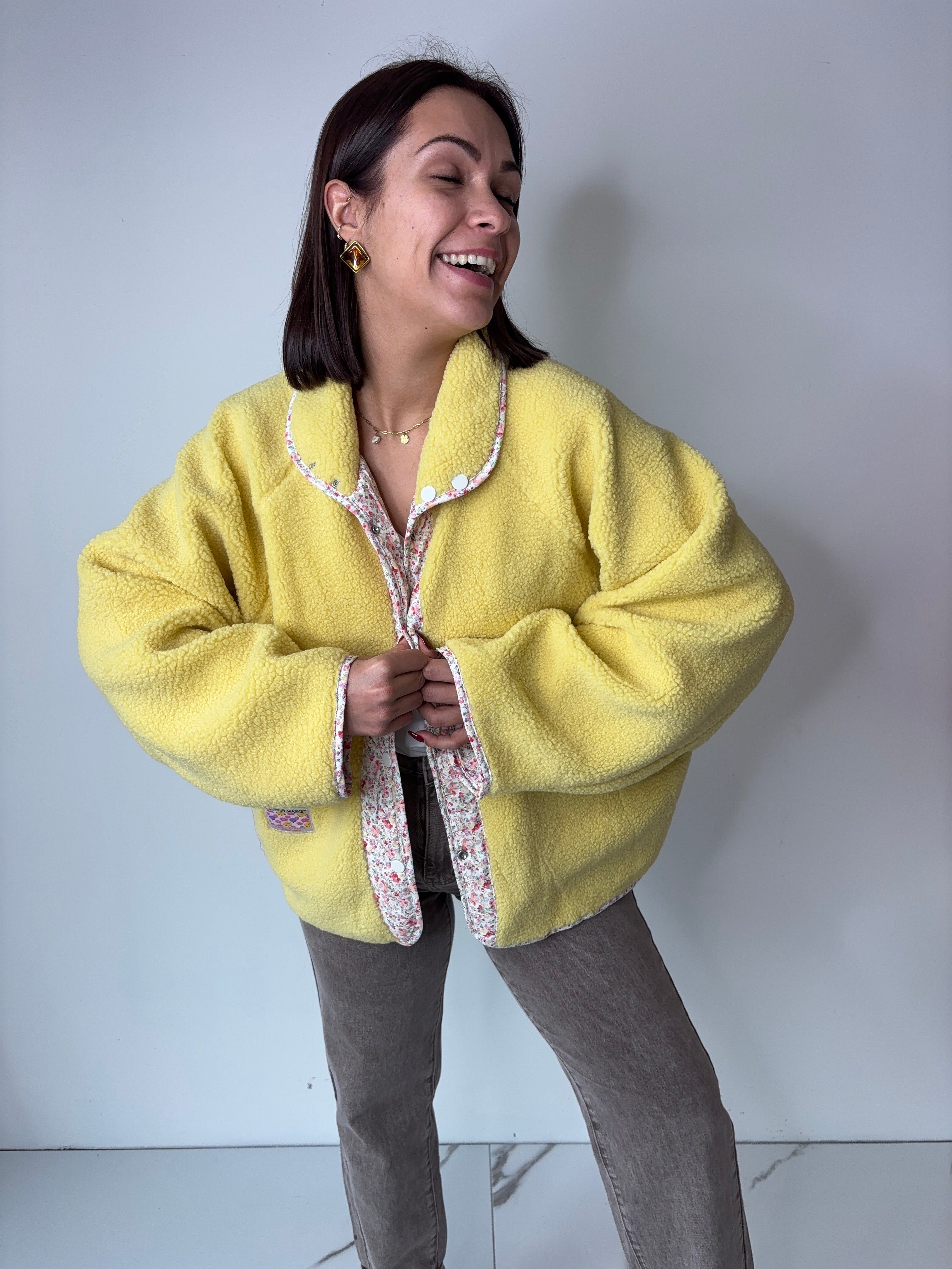 Manteau reversible Bella - jaune