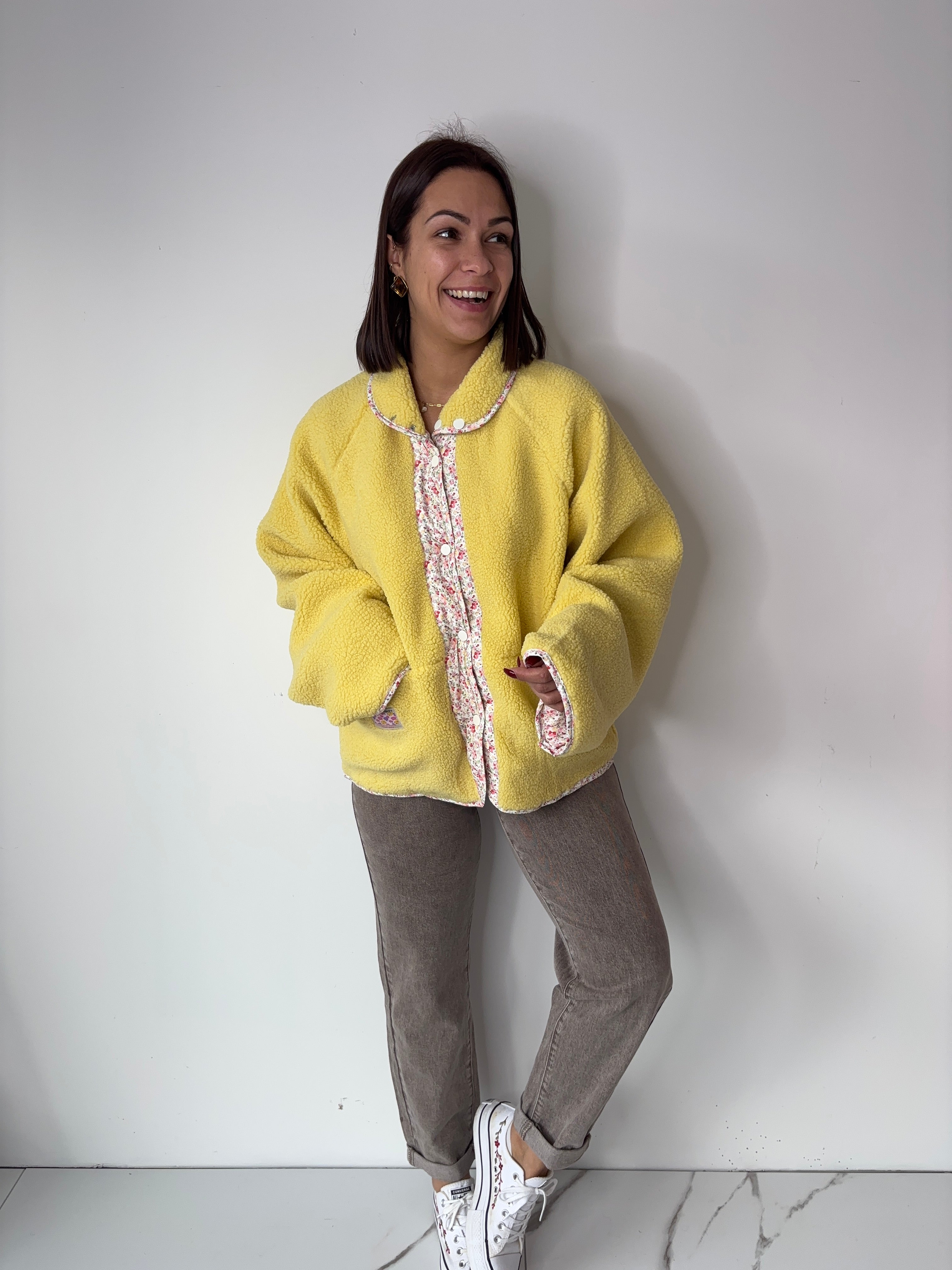 Manteau reversible Bella - jaune