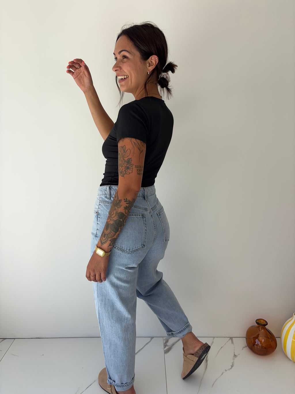 Jeans Bony - bleu