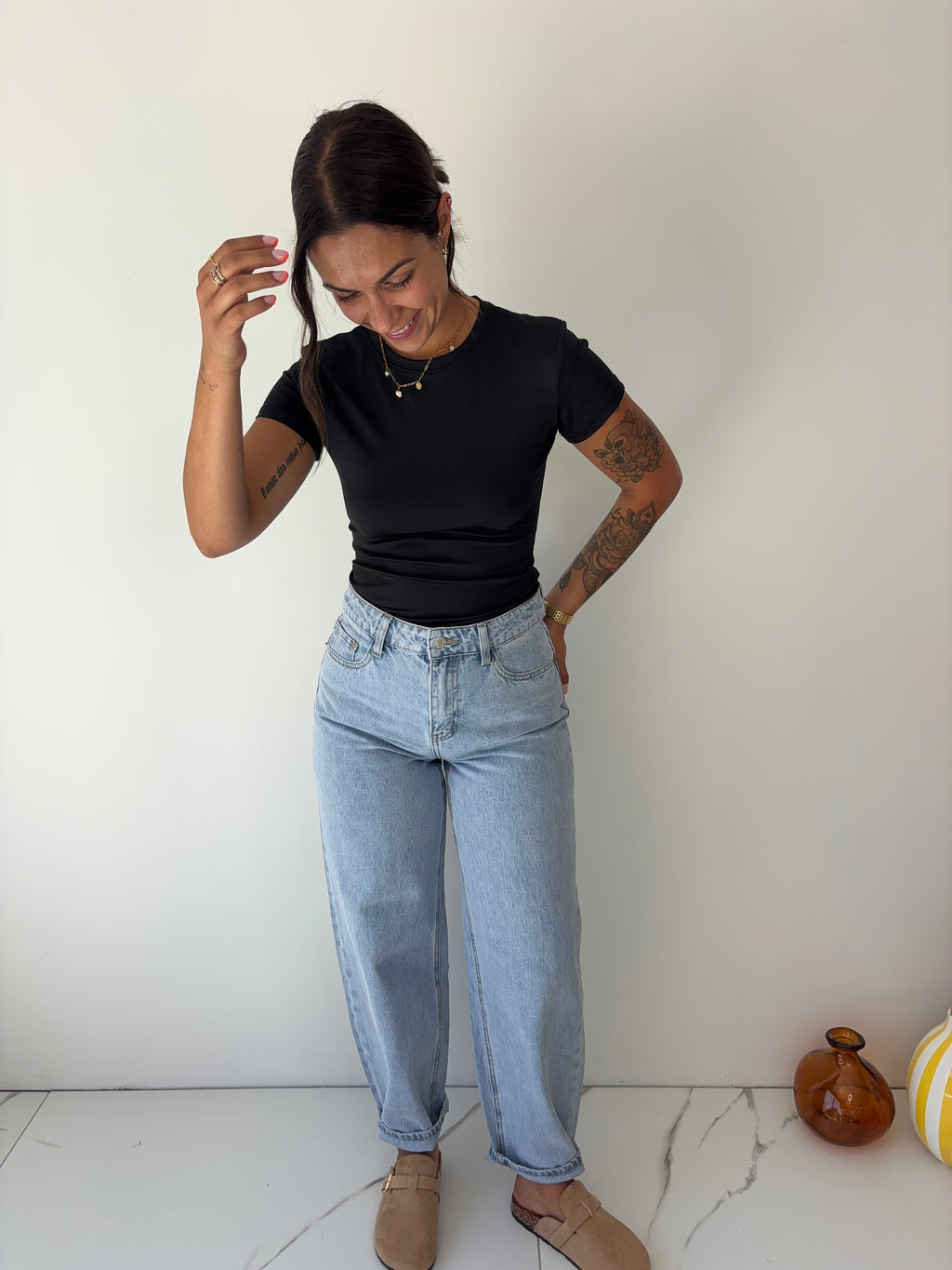 Jeans Bony - bleu