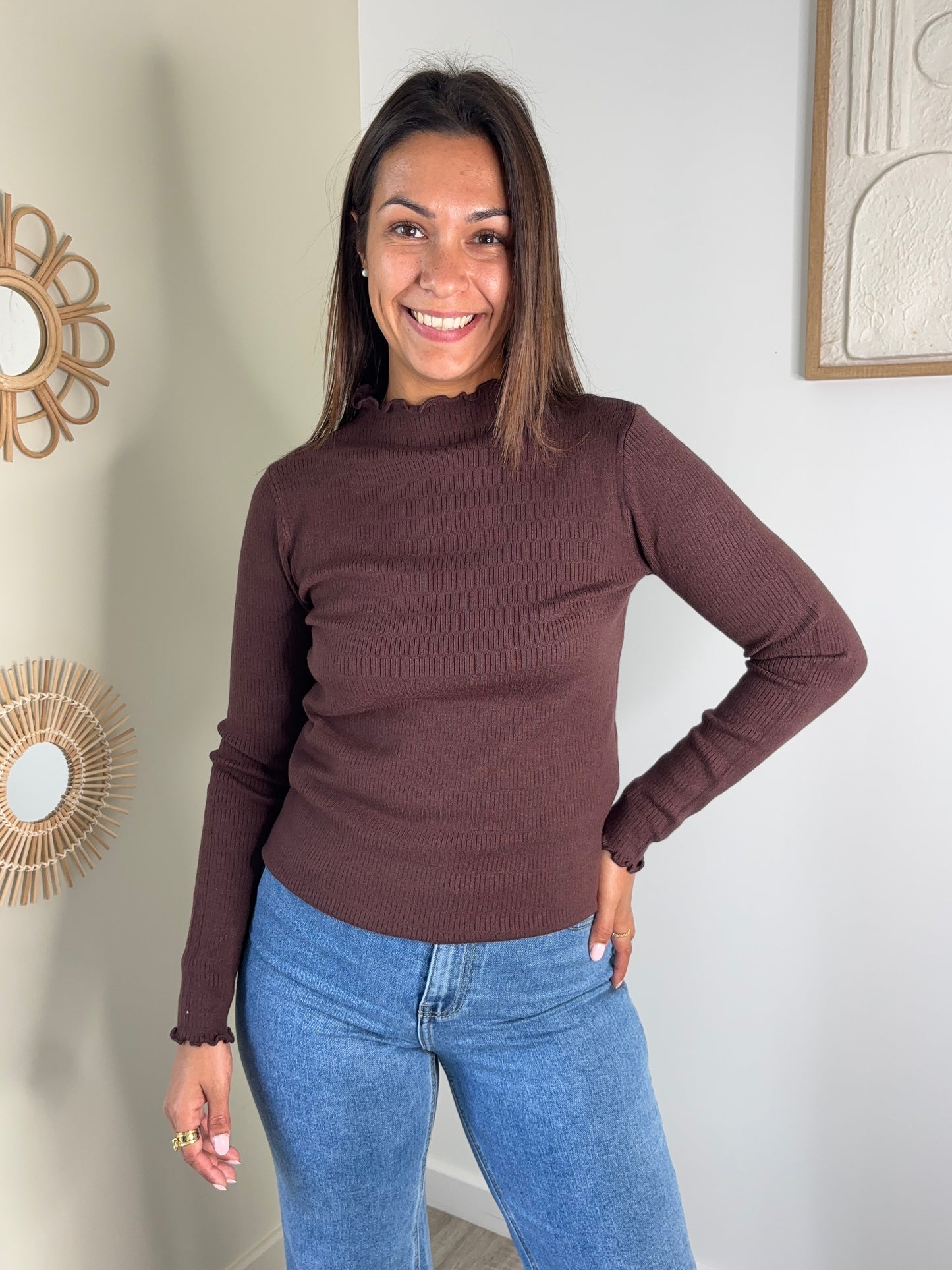 Pull Elise - chocolat