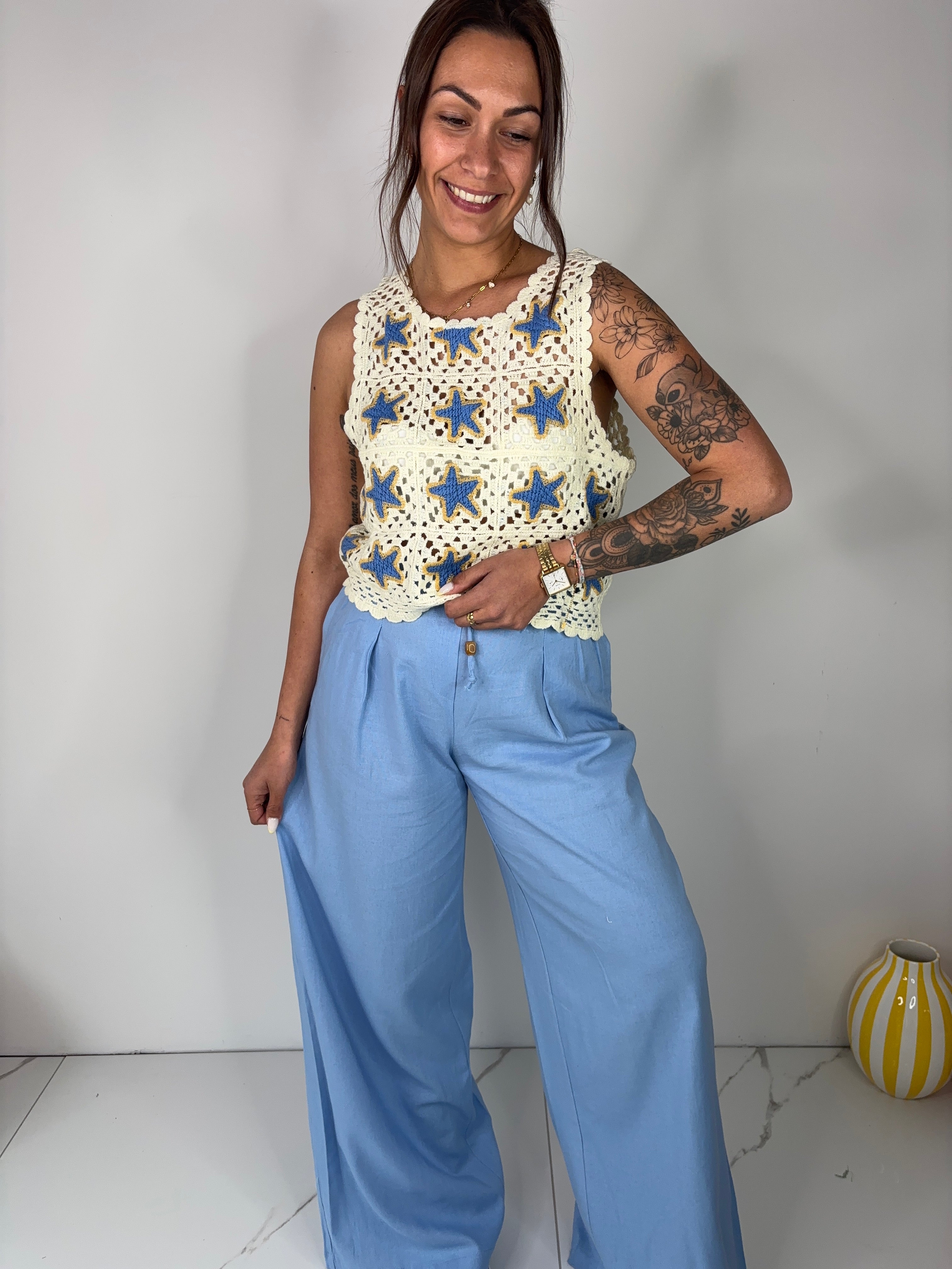 Pantalon Vena - bleu