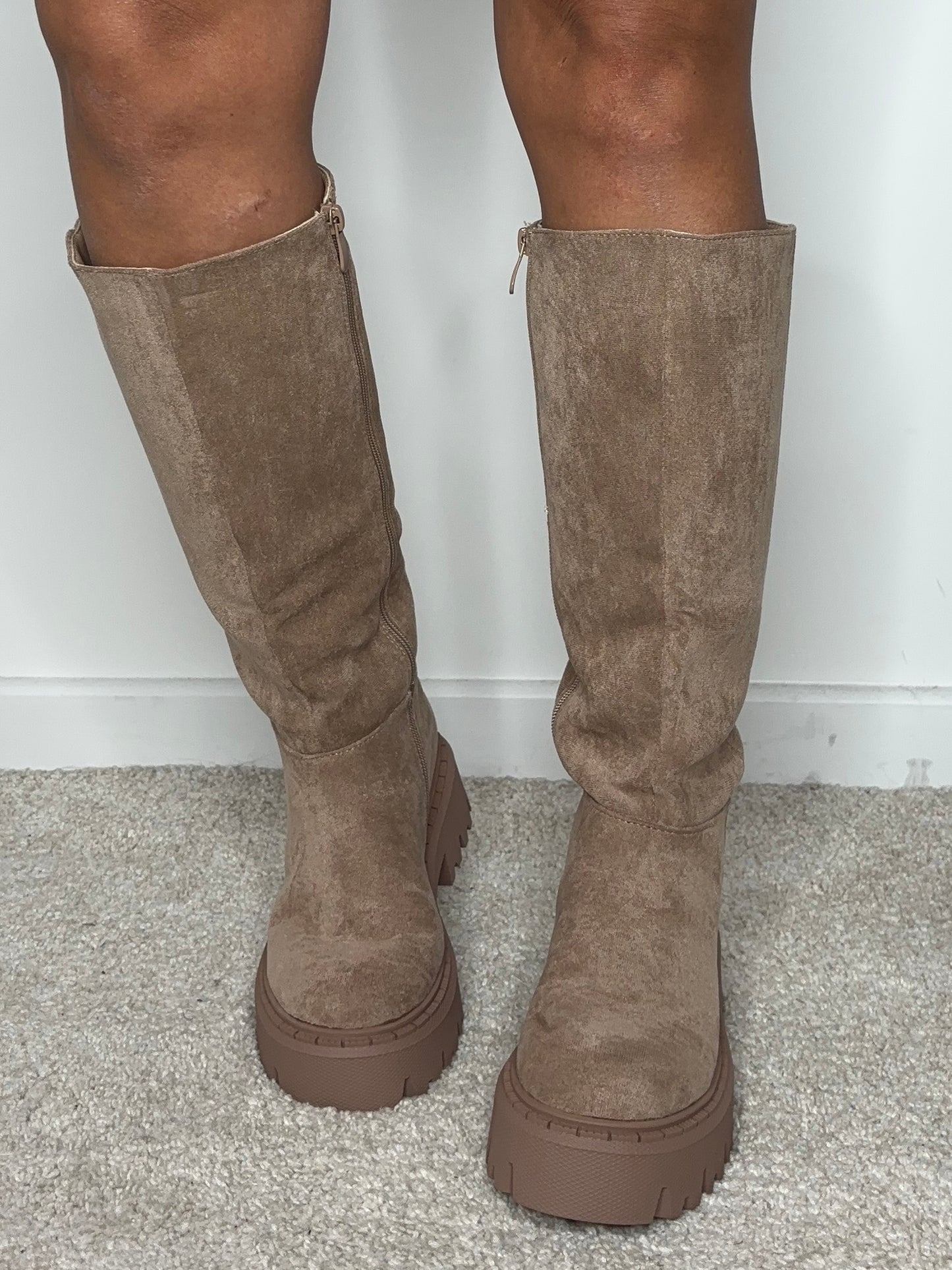 Bottes daim Joana - beige