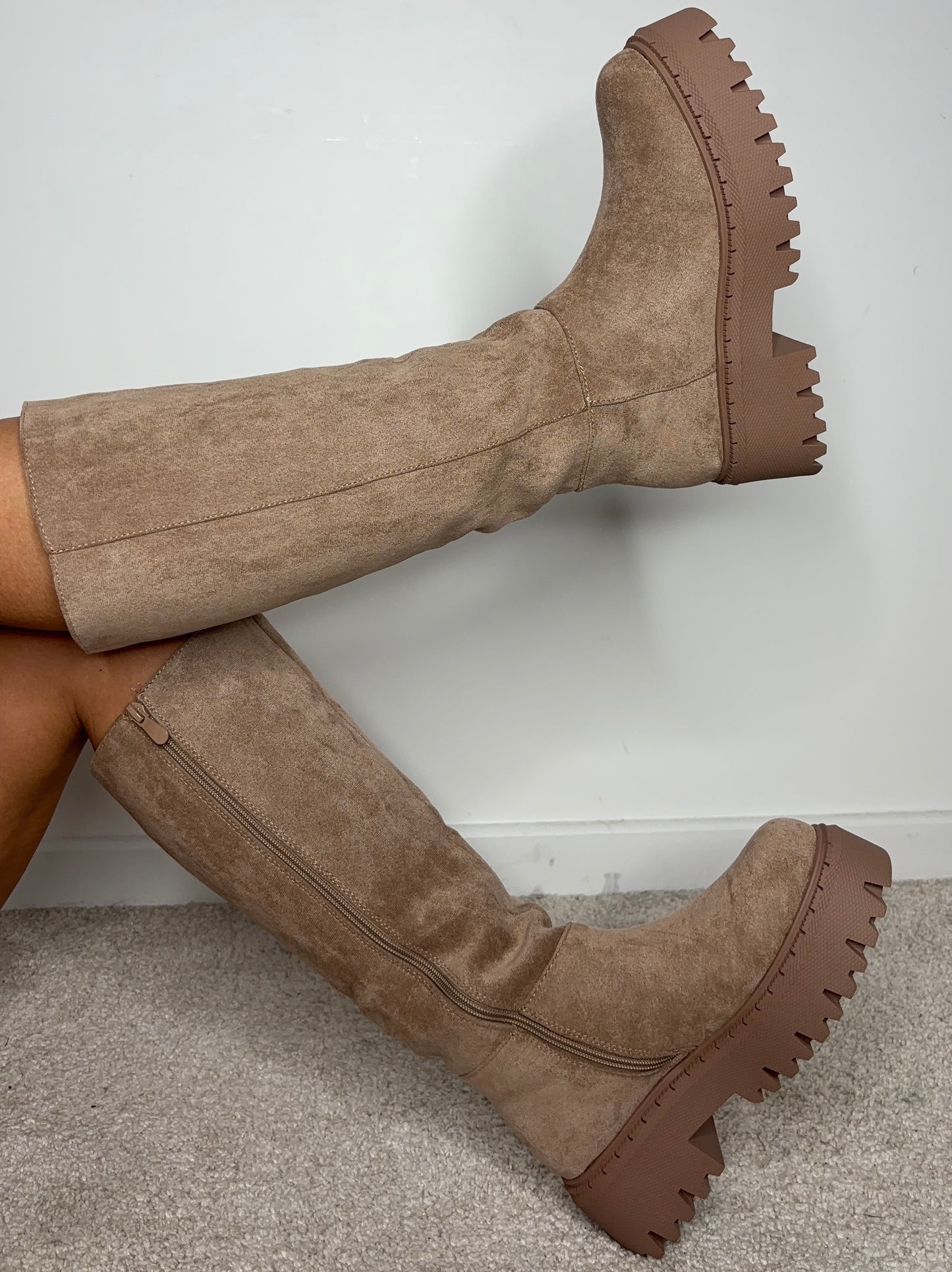 Bottes daim Joana - beige